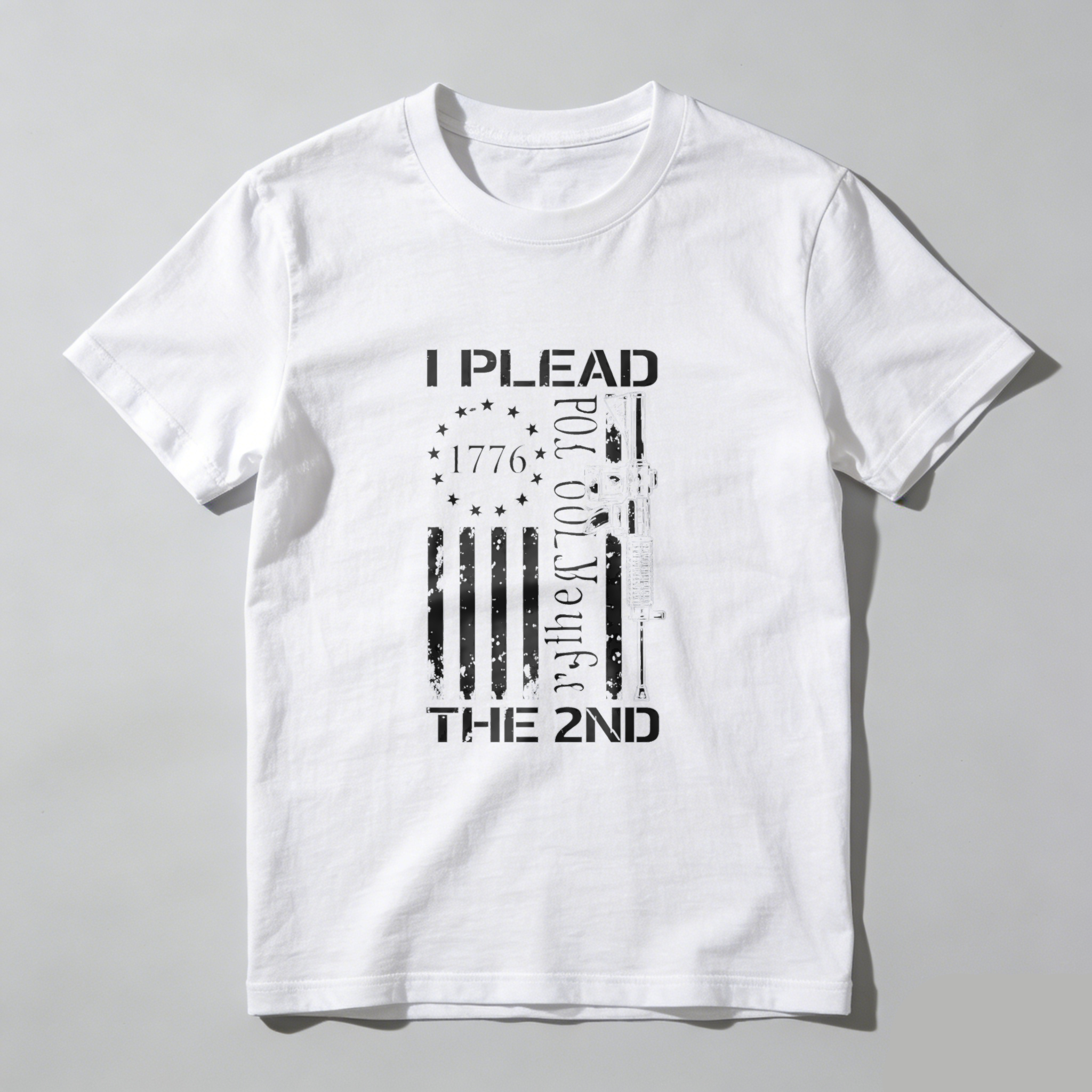 I Plead The 2nd Amendment Gun Rights T Shirt Made In Usa