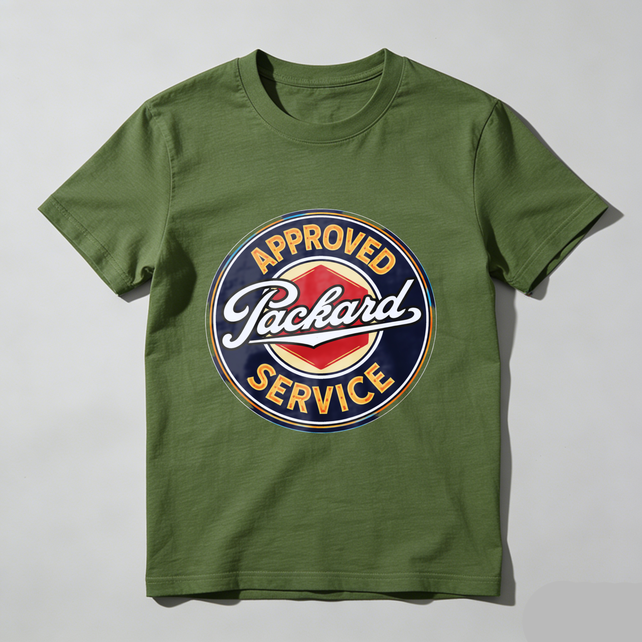 Approved Packard Service Classic Logo T Shirt Men Women Vintage Automotive Design Black Cotton Tee