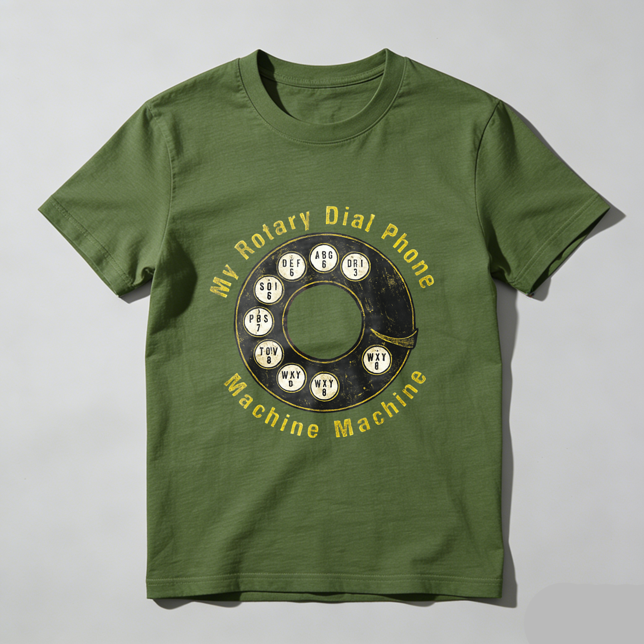 My Rotary Dial Phone Machine Machine T Shirt Made In Usa