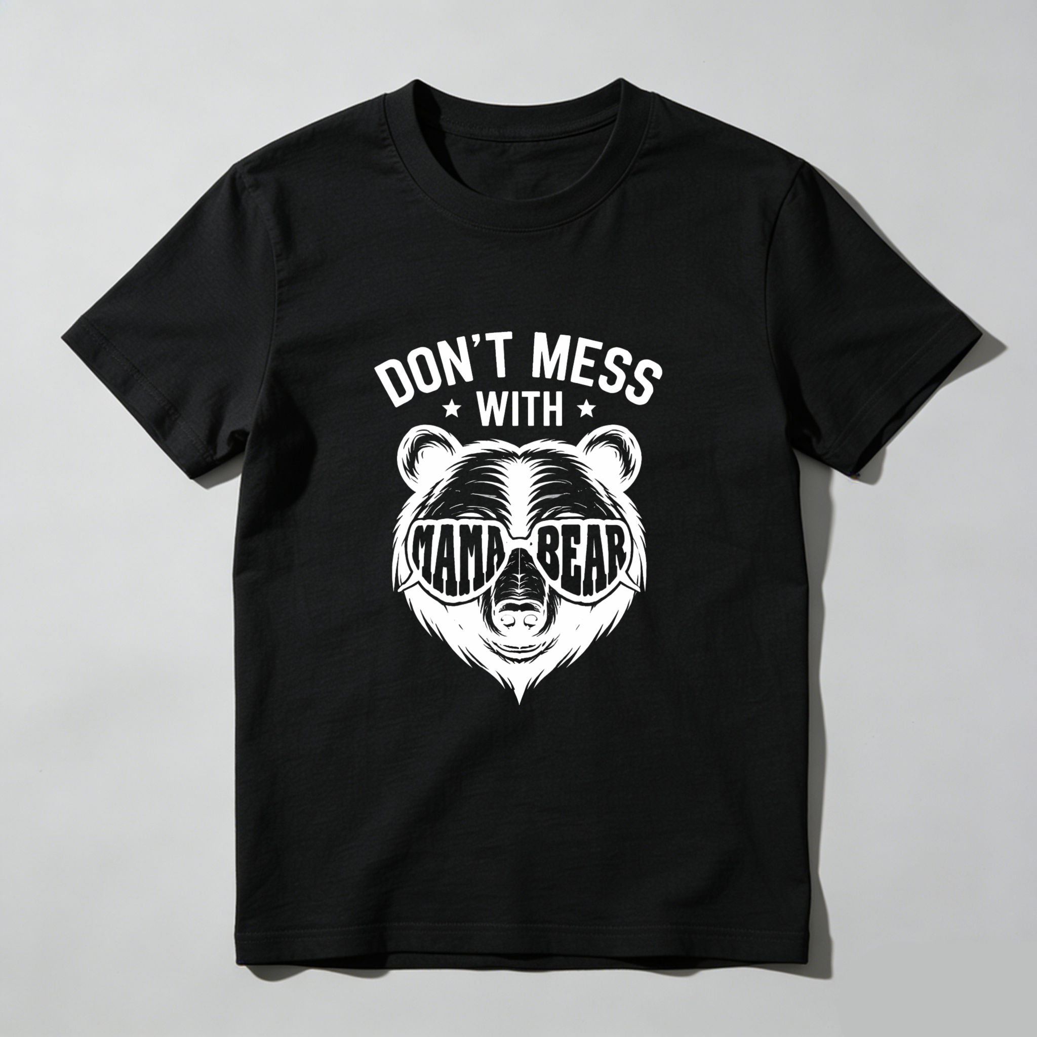 TEECURENT Dont Mess With Nana Bear T Shirt Funny Grandmother Gift For Mom Or Grandma Bear Lover Humor Shirt WOMEN