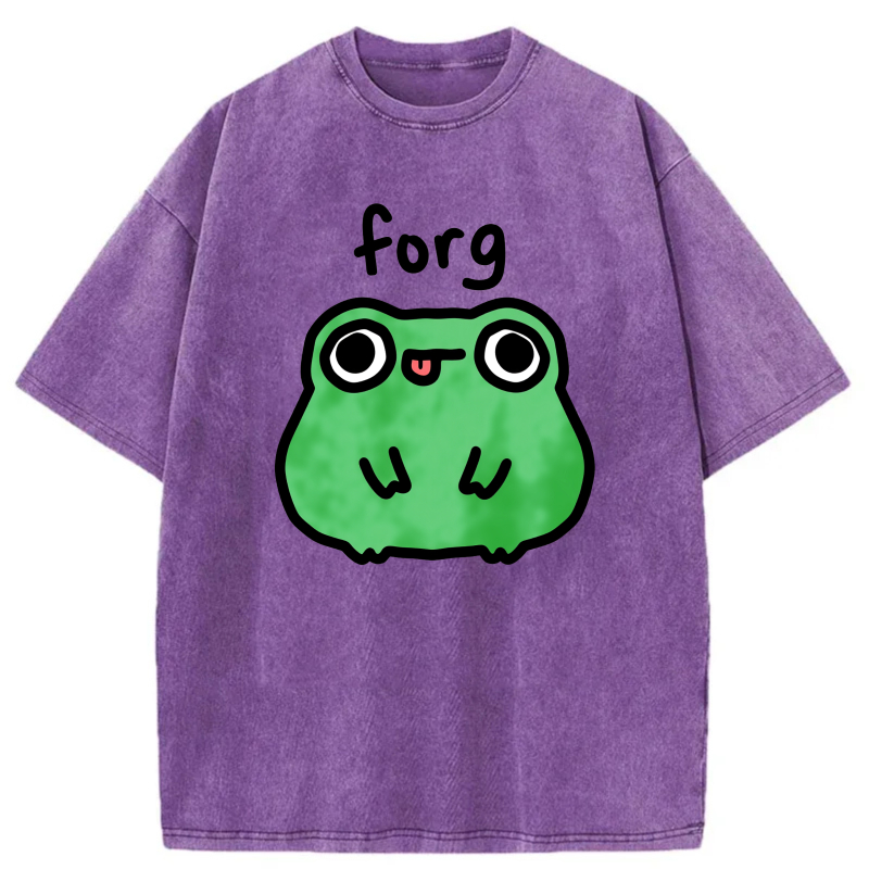 Frog Face With Text Above tshirt 100% cotton
