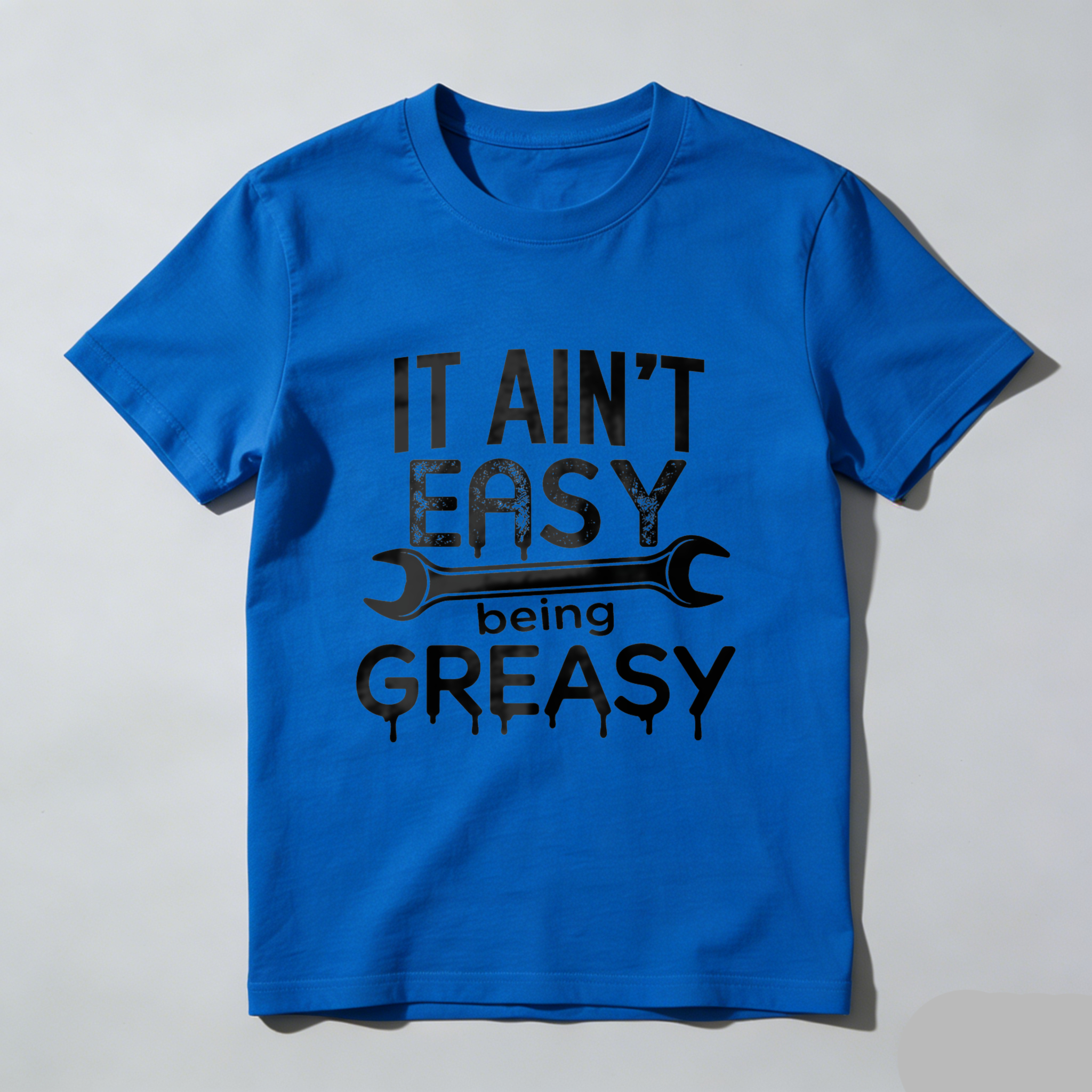 It Aint Easy Being Greasy Mechanic T Shirt Funny Auto Repair Garage Work Shirt