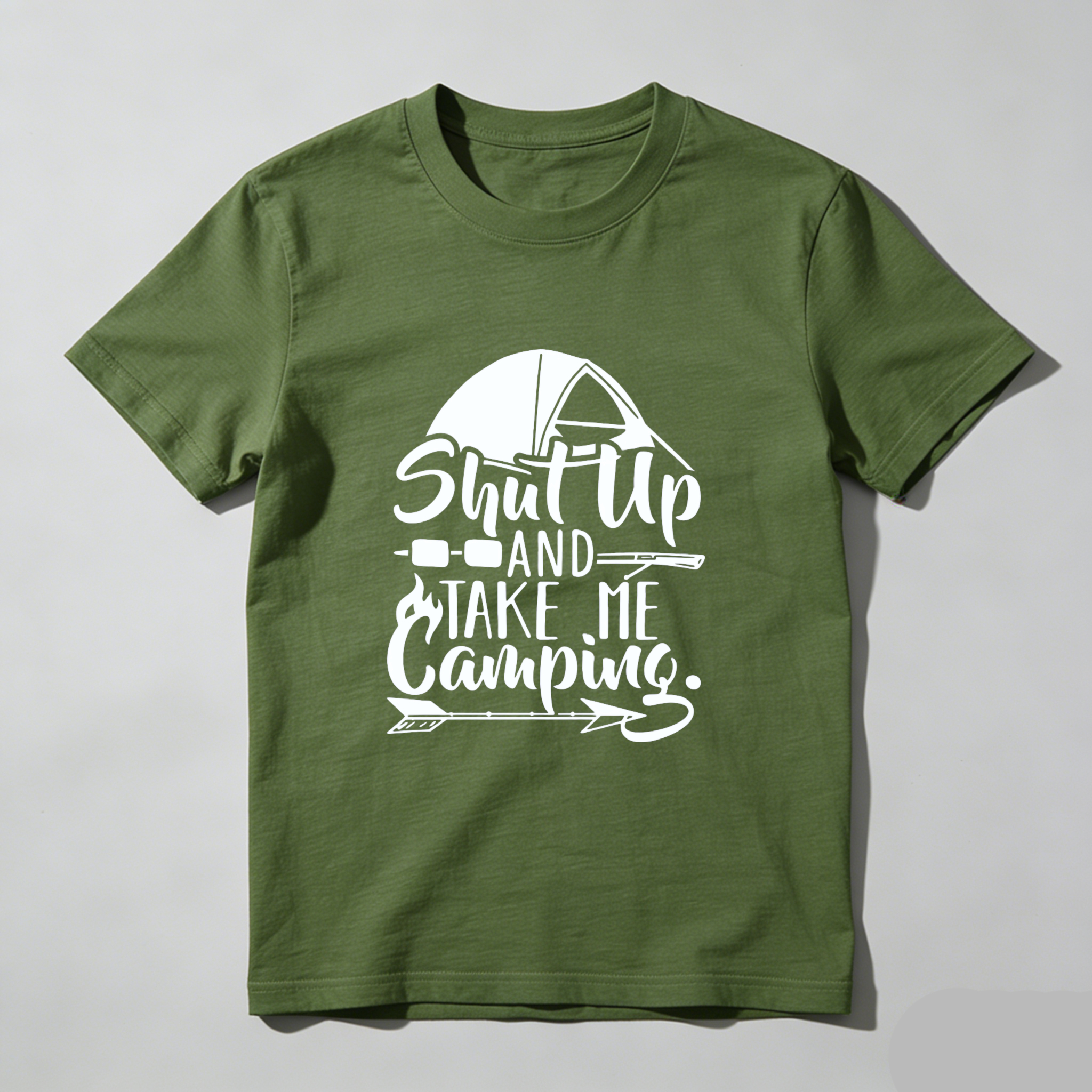 TEECURENT Shut Up And Take Me Camping T Shirt Outdoor Adventure Camping Lover Gift For Nature Enthusiast WOMEN