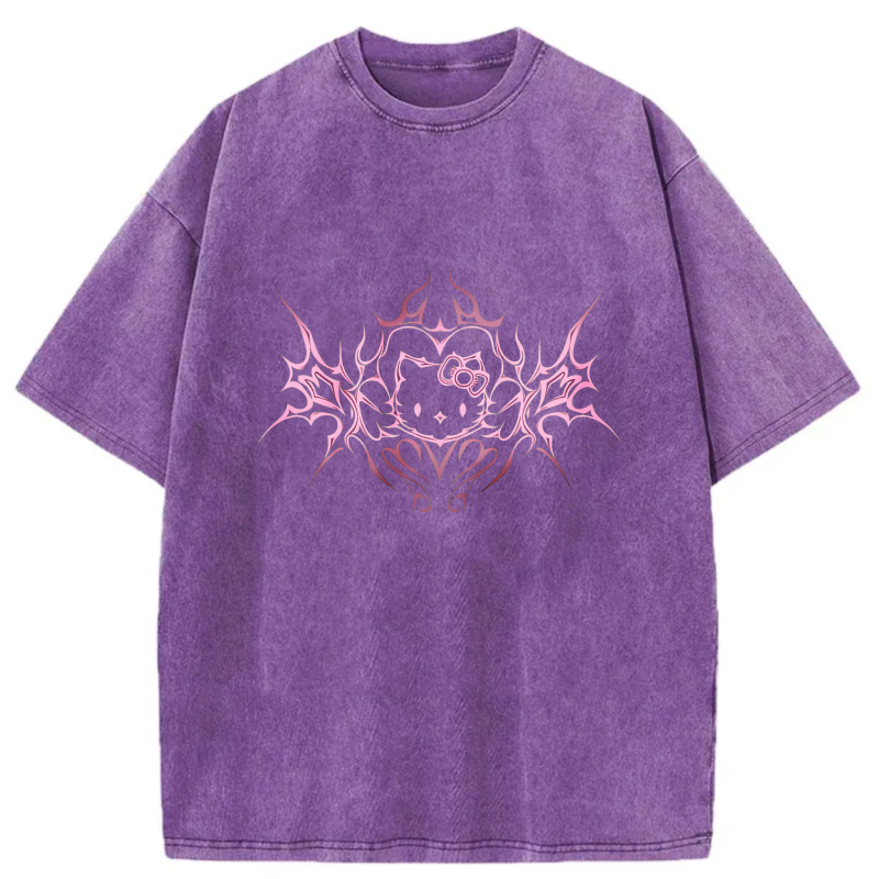 Pink Tribal Hello Kitty Design tshirt 100% cotton