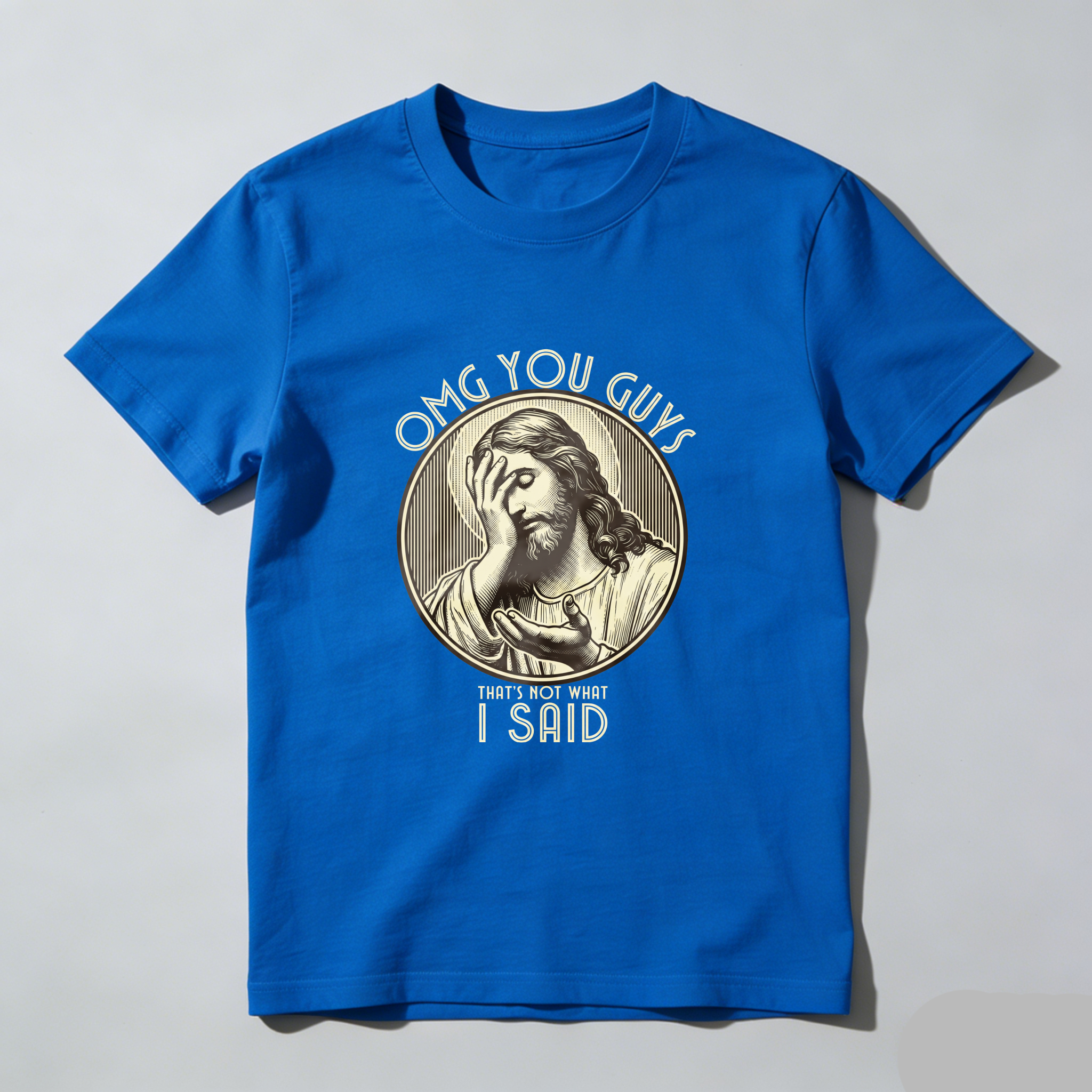 Casual, Men's T-Shirt, Religious Humor Design, Everyday Wear, Gift For Friends