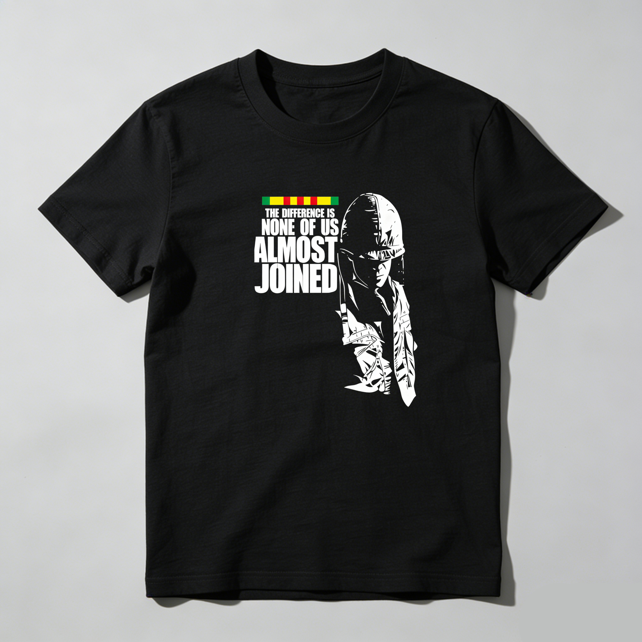 TEECURENT The Difference Is None Of Us Almost Joined Pure Cotton Short Sleeve T Shirt-TeeCurent