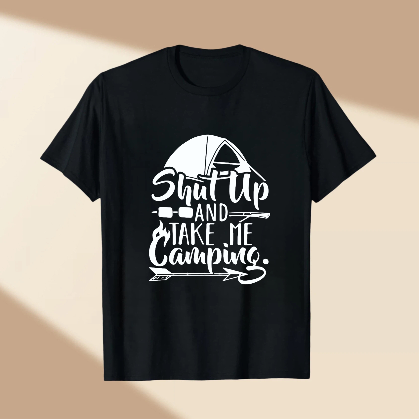 TEECURENT Shut Up And Take Me Camping T Shirt Outdoor Adventure Camping Lover Gift For Nature Enthusiast WOMEN