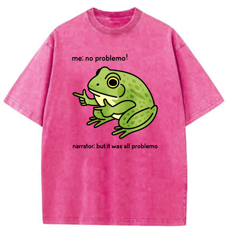Frog Pointing With Text Above And Below tshirt 100% cotton