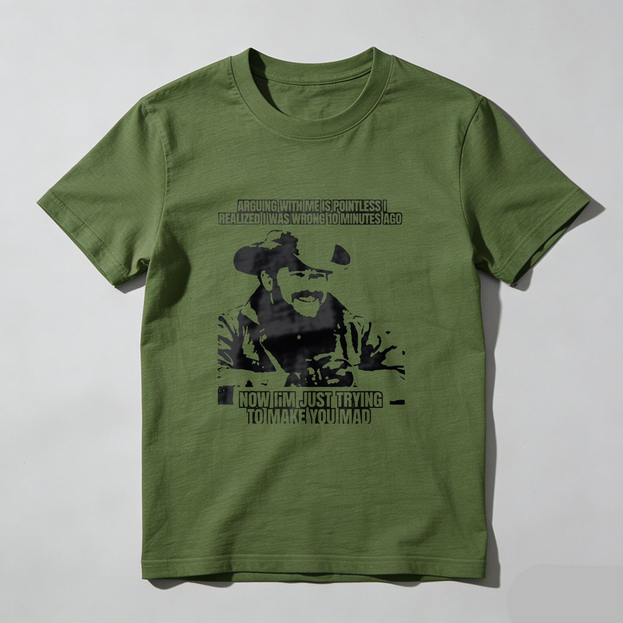 TEECURENT Arguing With Me Is Pointless I Realized I Was Wrong 10 Minutes Ago Now I Am Just Trying To Make You Mad T Shirt