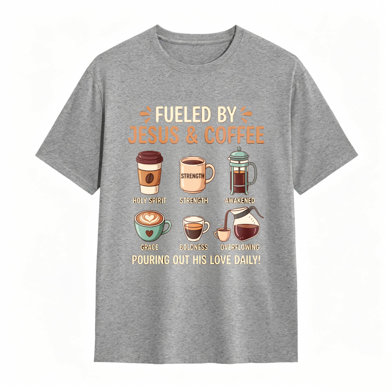 Fueled by Jesus and Coffee T-shirt