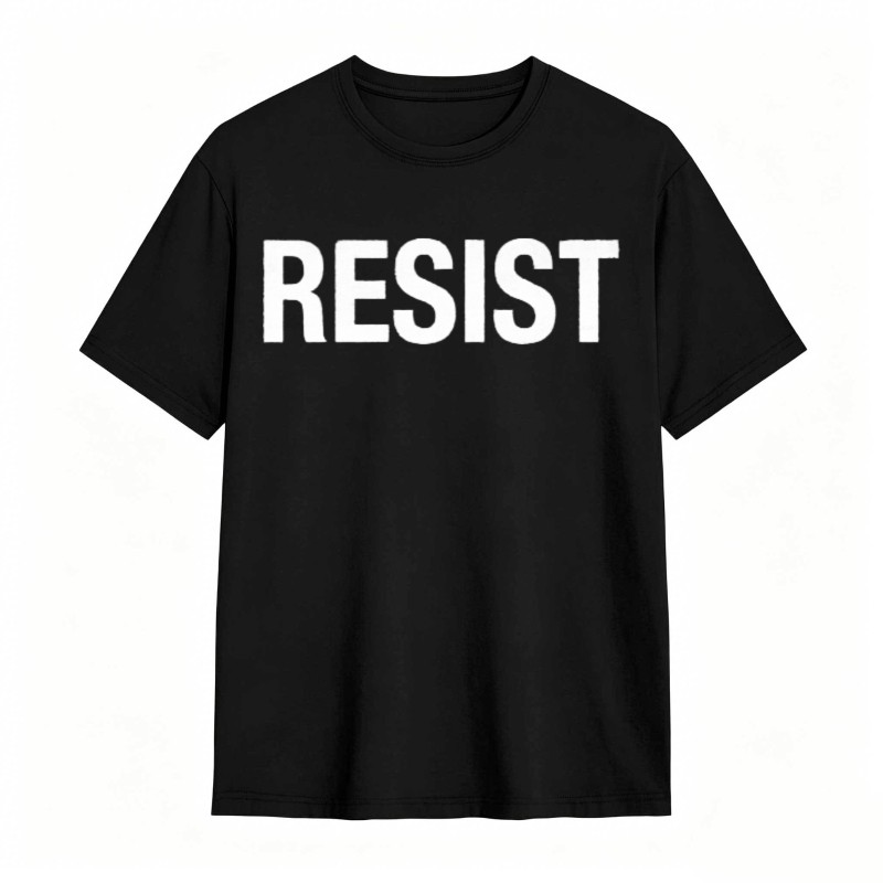 Resist Text Graphic T-shirt