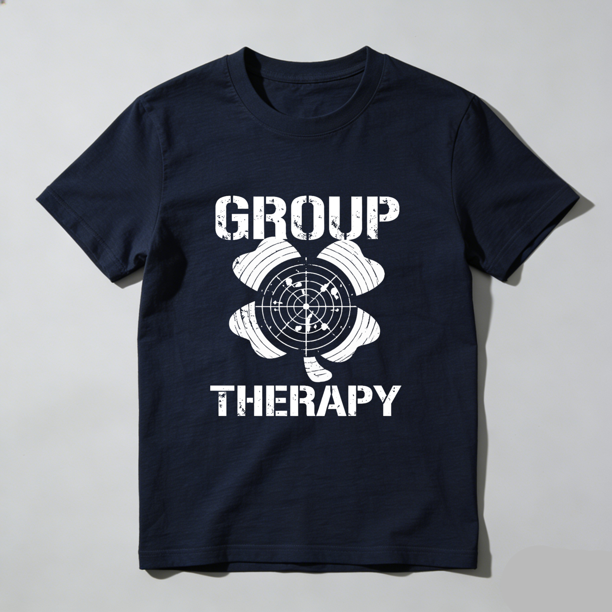 TEECURENT Group Therapy T Shirt With Target Design For Shooting Enthusiasts And Fun Group Activities