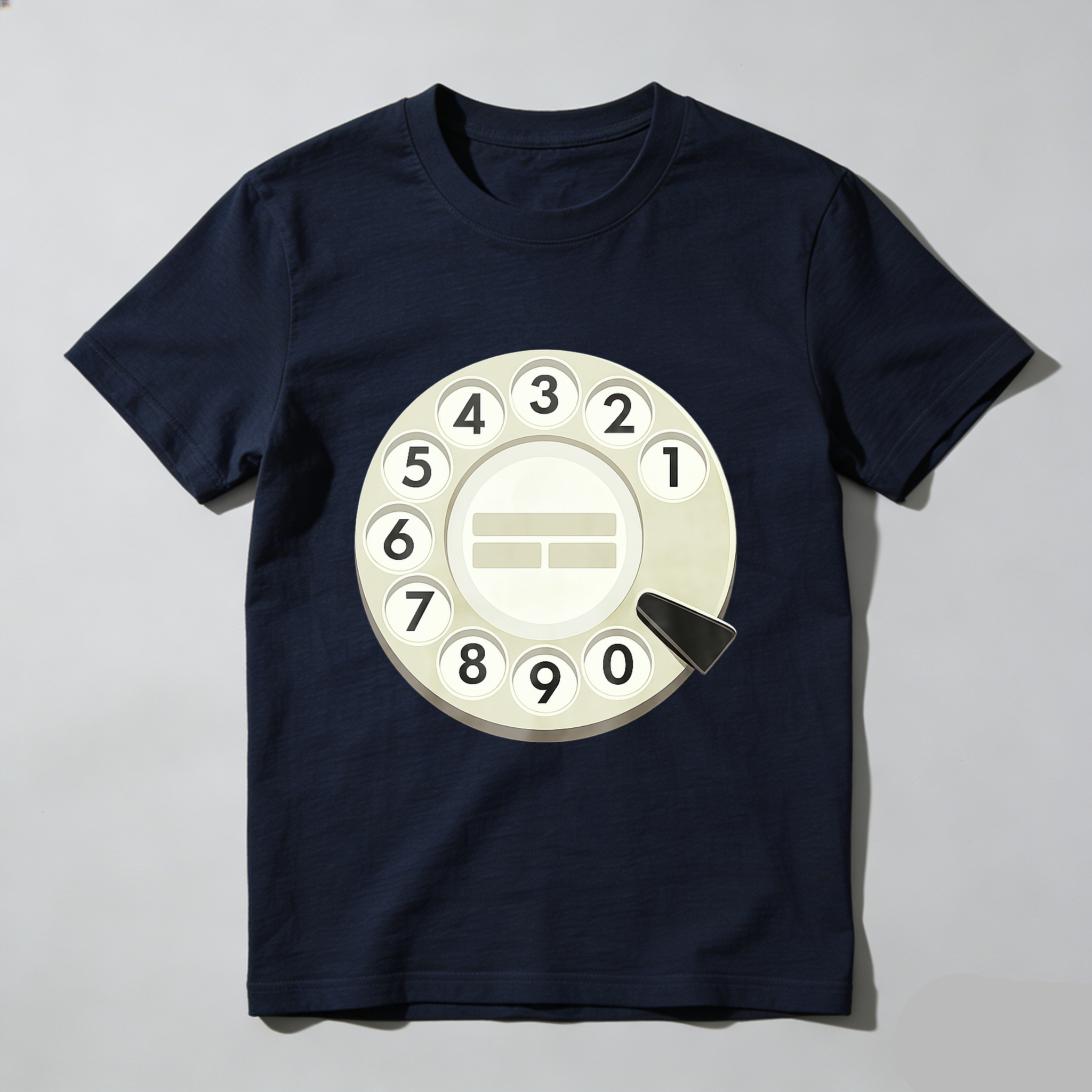 Retro Rotary Phone Dial T-Shirt Vintage Telephone Design Made In Usa