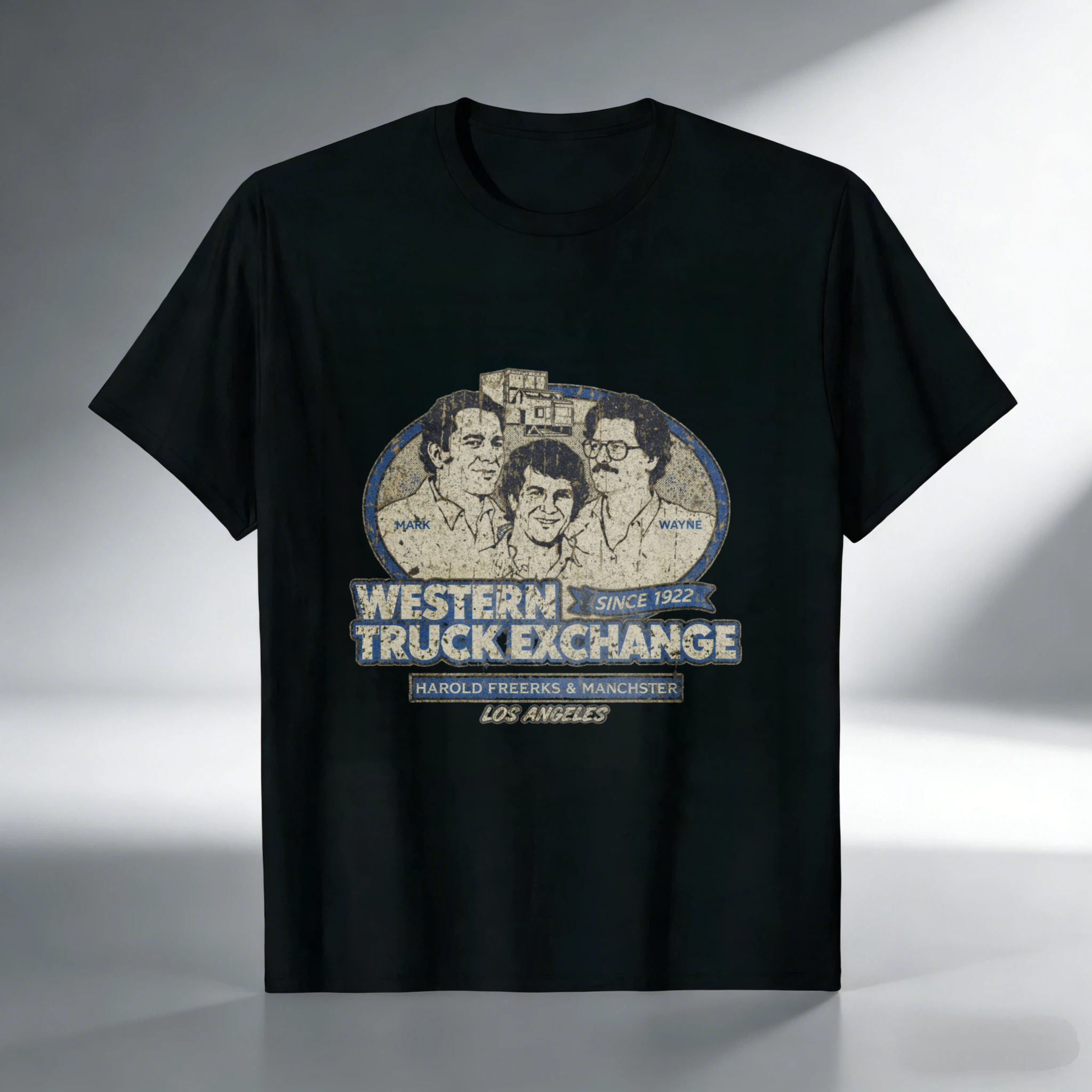 Western Truck Exchange Since 1952 Harold Freerks Manchester Los Angeles Vintage T Shirt