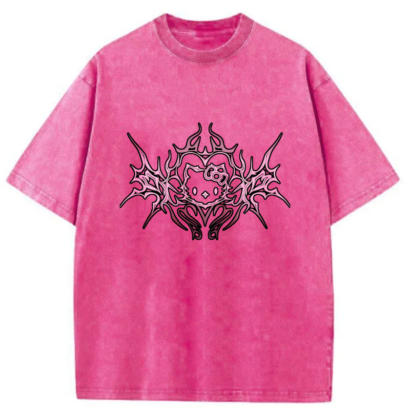 Pink Tribal Hello Kitty Design tshirt 100% cotton