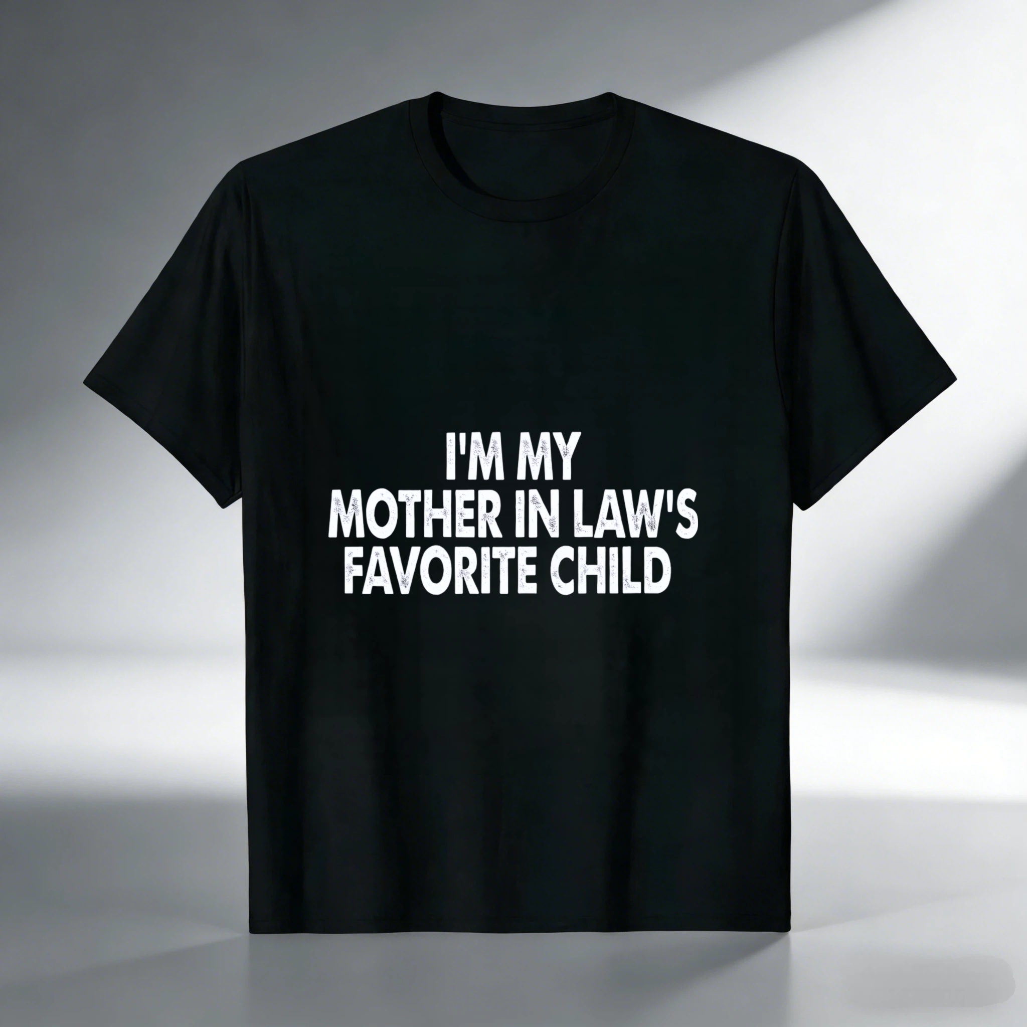 TEECURENT I M My Mother In Laws Favorite Child T Shirt Funny Family Gift For Sons And Daughters In Law Humorous Wedding Apparel