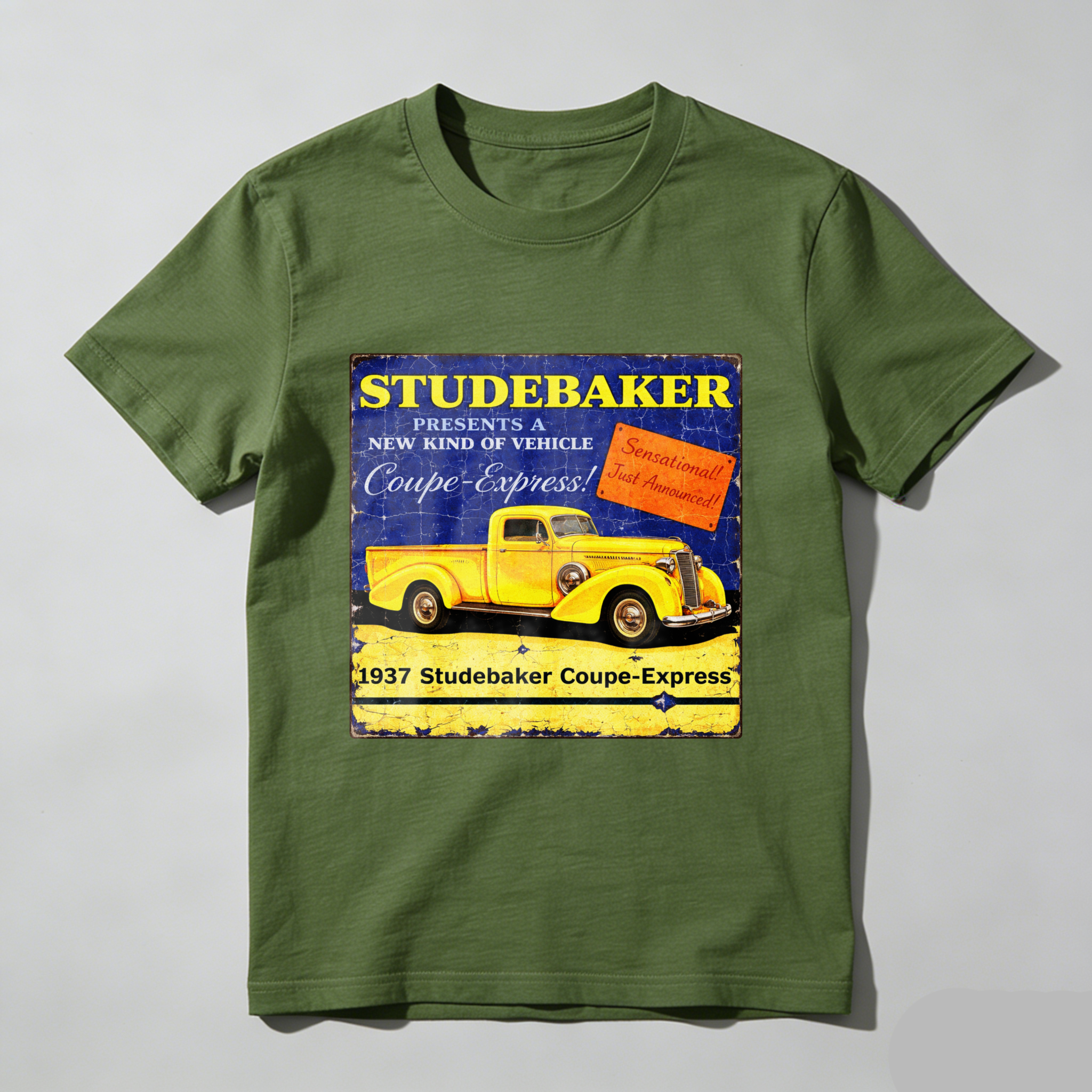 Studebaker 1937 Coupe Express Vintage Car Advertisement T Shirt