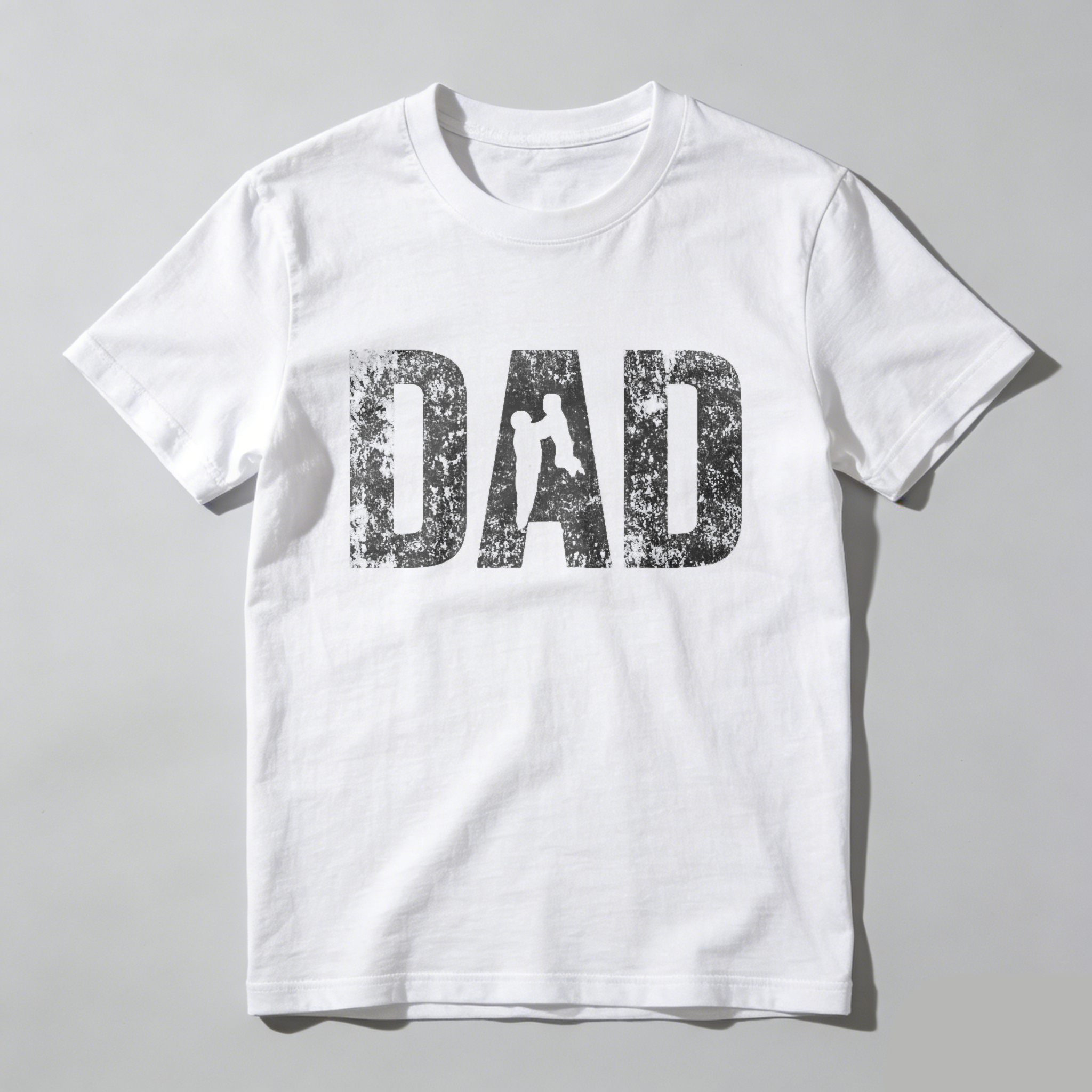 Dad T Shirt Made In Usa Black Cotton Tee For Fathers Day Gift Men's Casual Wear