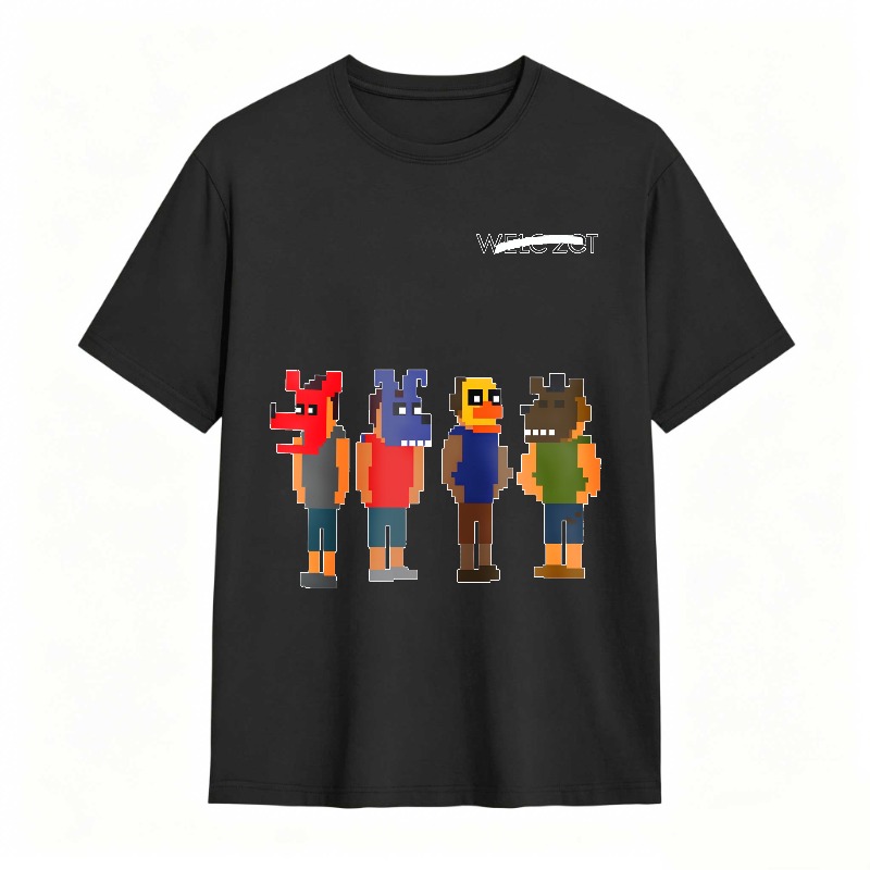 Pixel Art Characters With Text Welc Zot Unisex Classic T-shirt
