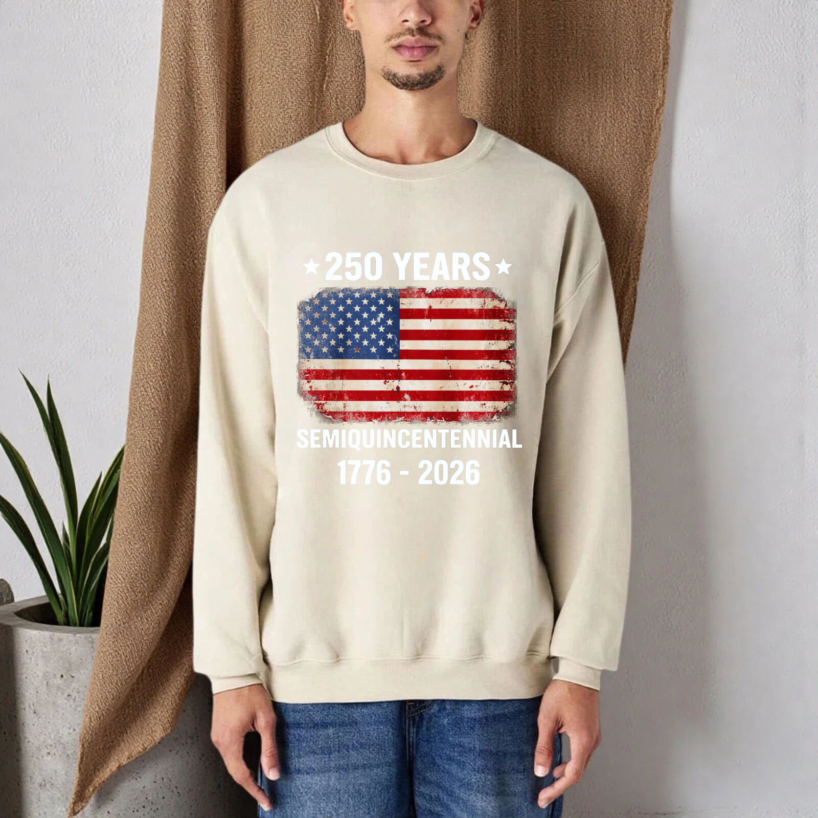 250 Years American Flag Semiquincentennial 1776 2026 Usa Independence Day Sweatshirt