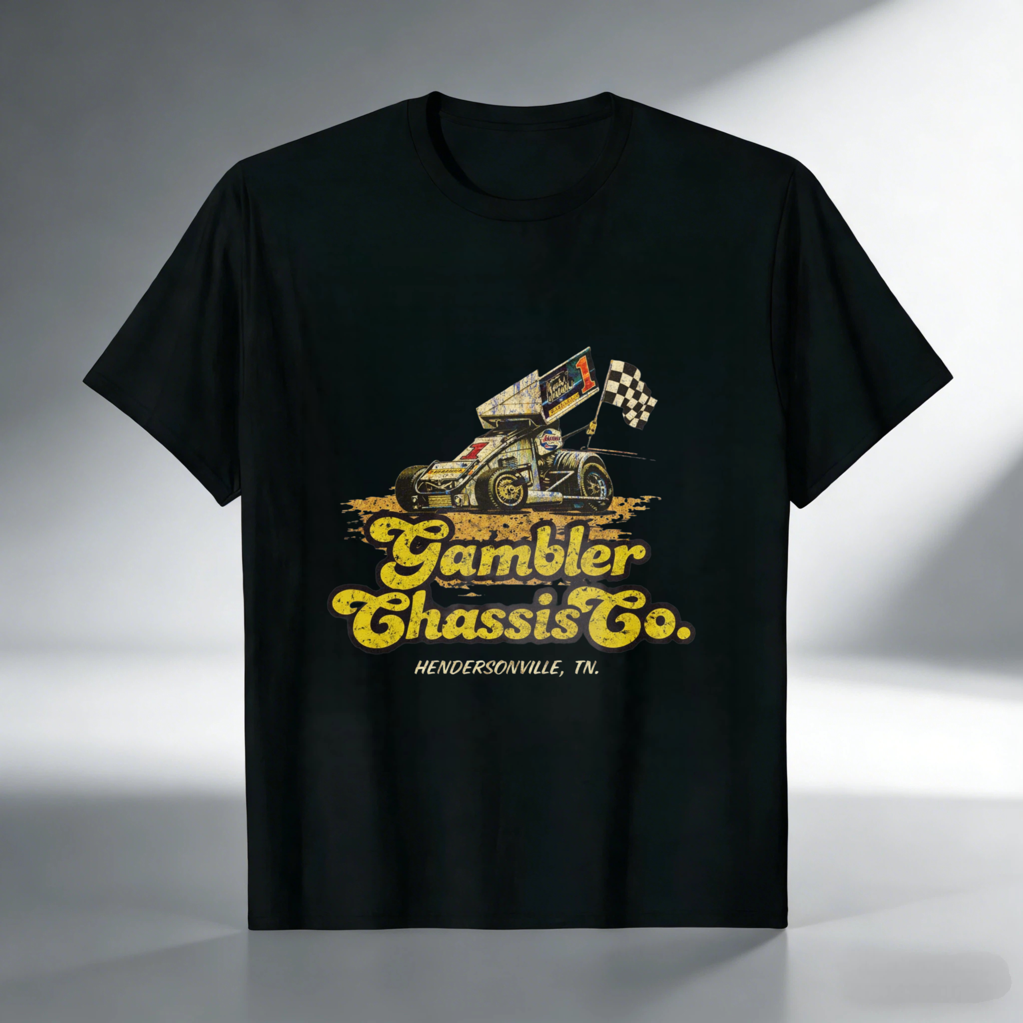 Gambler Chassis Co Hendersonville Tn Racing Car Design T Shirt
