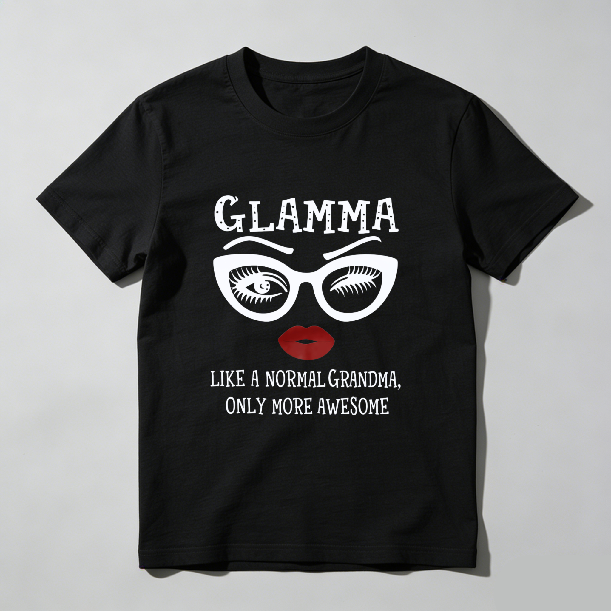 TEECURENT Glamma Like A Normal Grandma Only More Awesome T Shirt WOMEN