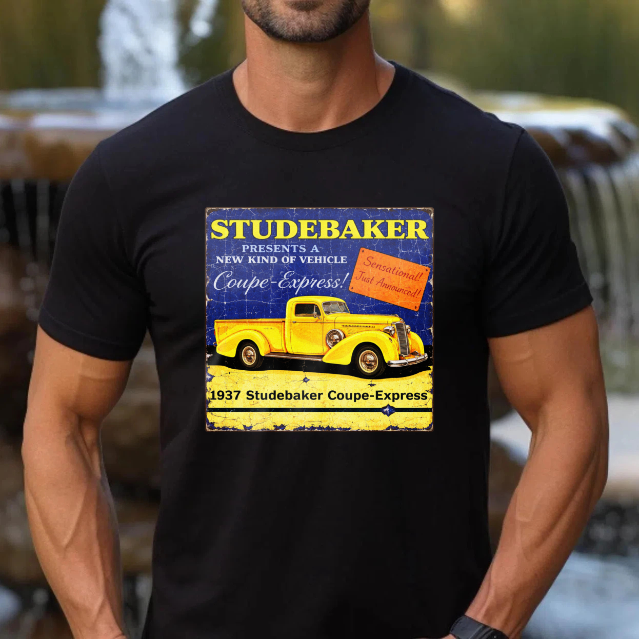 Studebaker 1937 Coupe Express Vintage Car Advertisement T Shirt