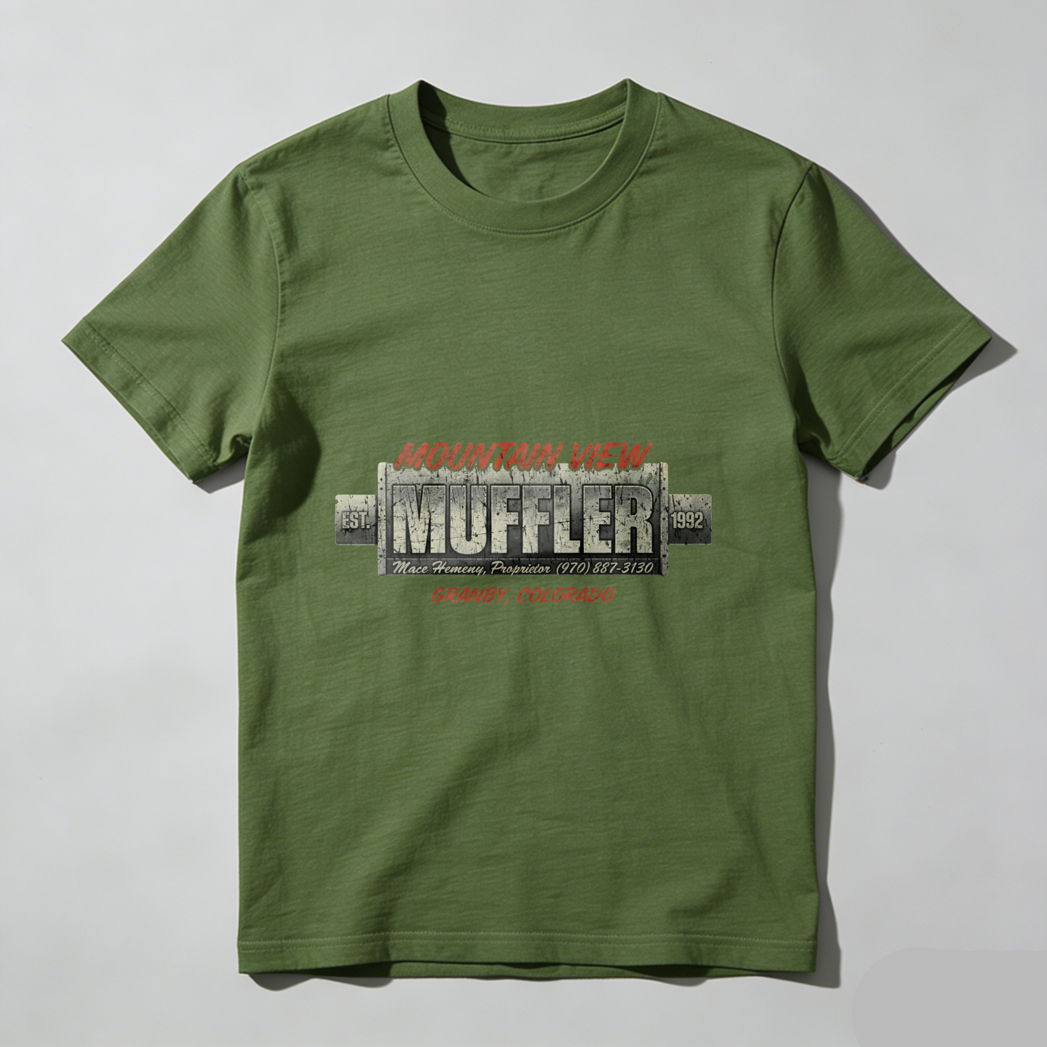 Mountain View Muffler Granby Colorado Auto Repair Shop T-Shirt