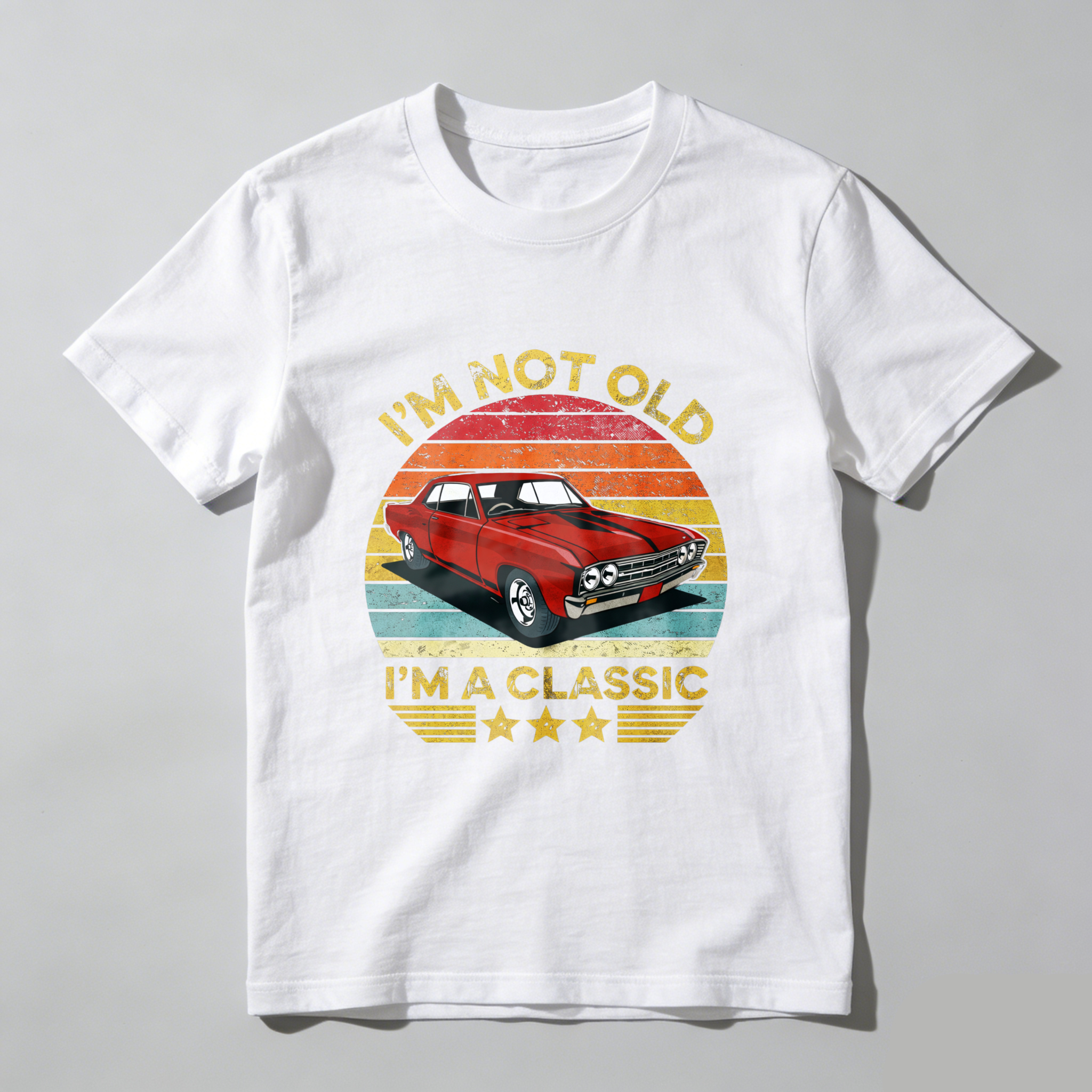 I M Not Old I M A Classic Vintage Car T Shirt Retro Design For Men And Women Funny Statement Graphic Tee