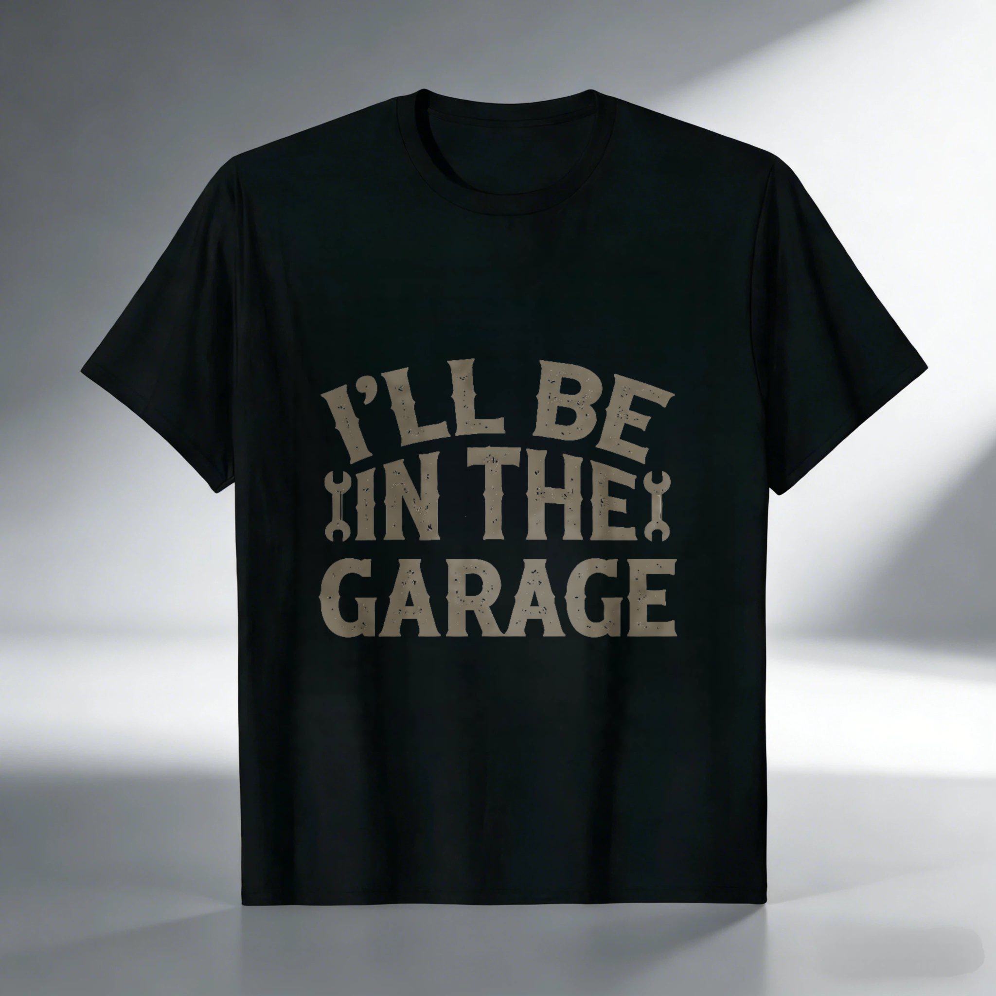 Ill Be In The Garage T Shirt Mechanic Auto Repair Car Enthusiast Gift Men Women Casual Wear