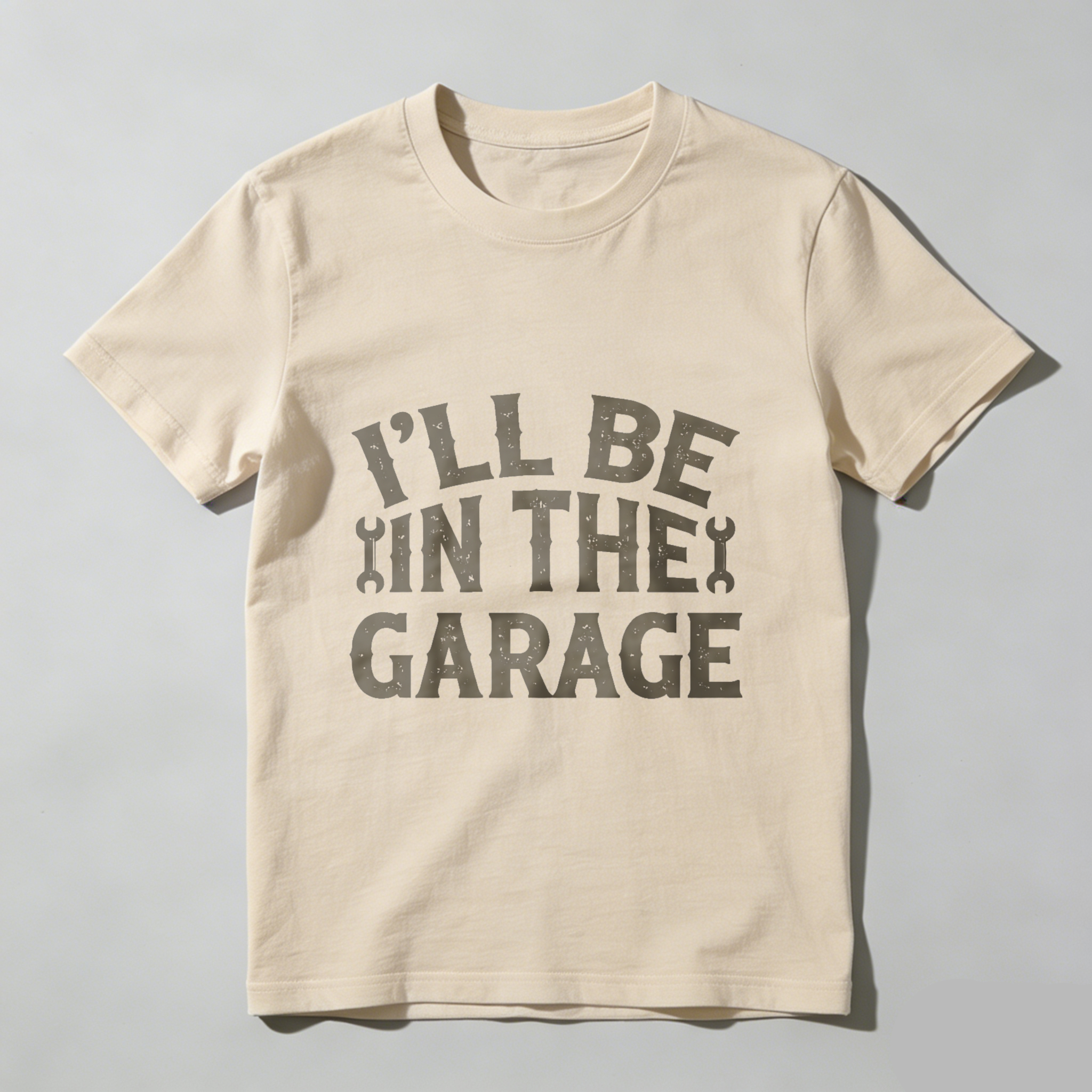 Ill Be In The Garage T Shirt Mechanic Auto Repair Car Enthusiast Gift Men Women Casual Wear