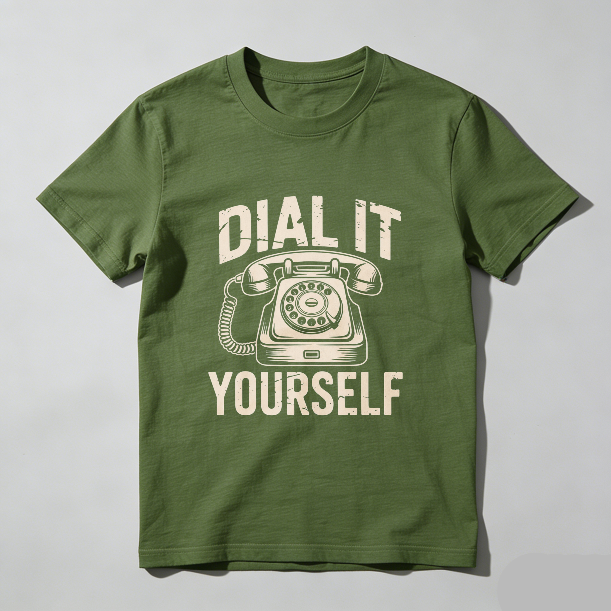 Dial It Yourself Vintage Telephone Graphic T-Shirt Made In Usa