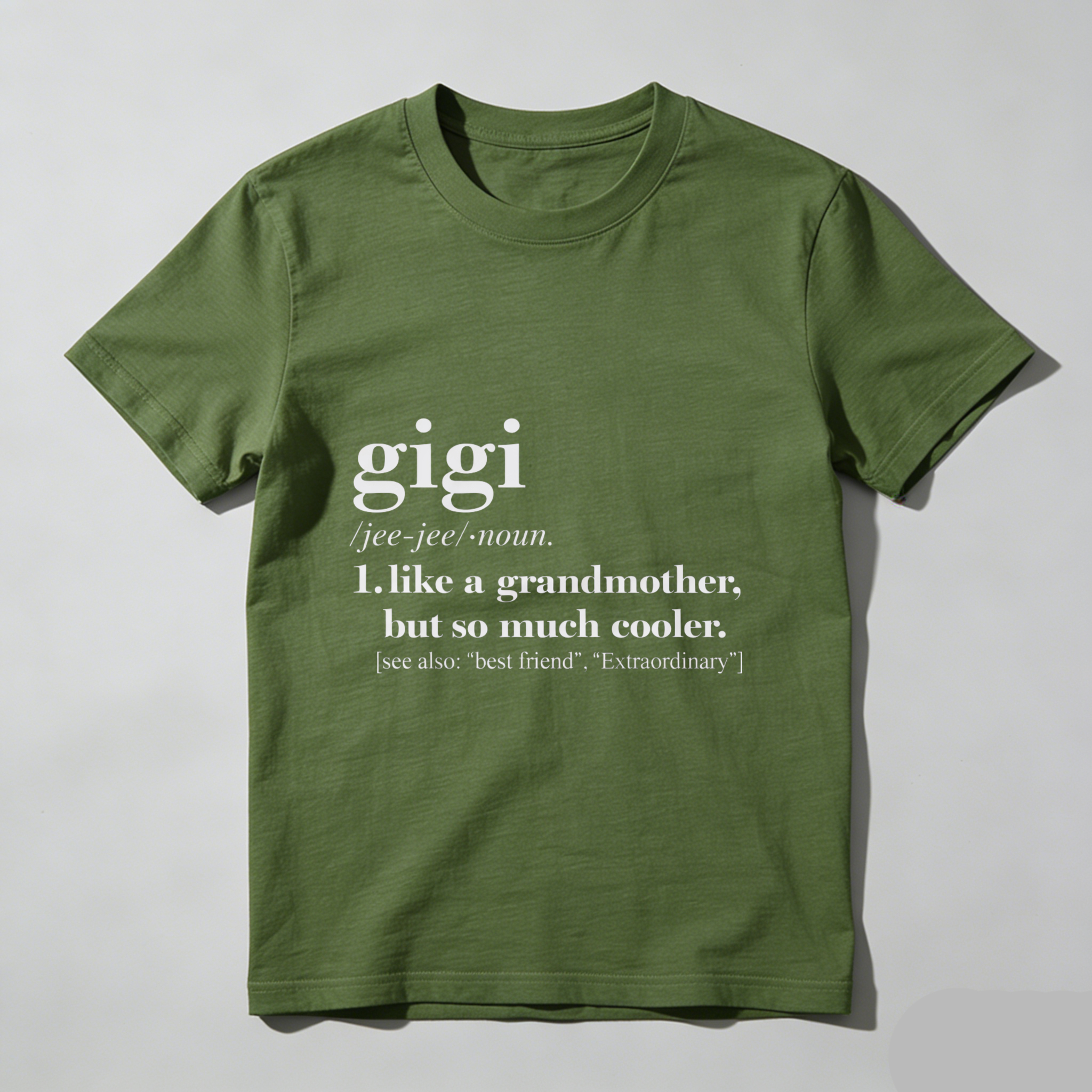 TEECURENT Gigi Definition T Shirt Like A Grandmother But So Much Cooler Best Friend Extraordinary Gift For Grandma Cool Grandmother Shirt WOMEN