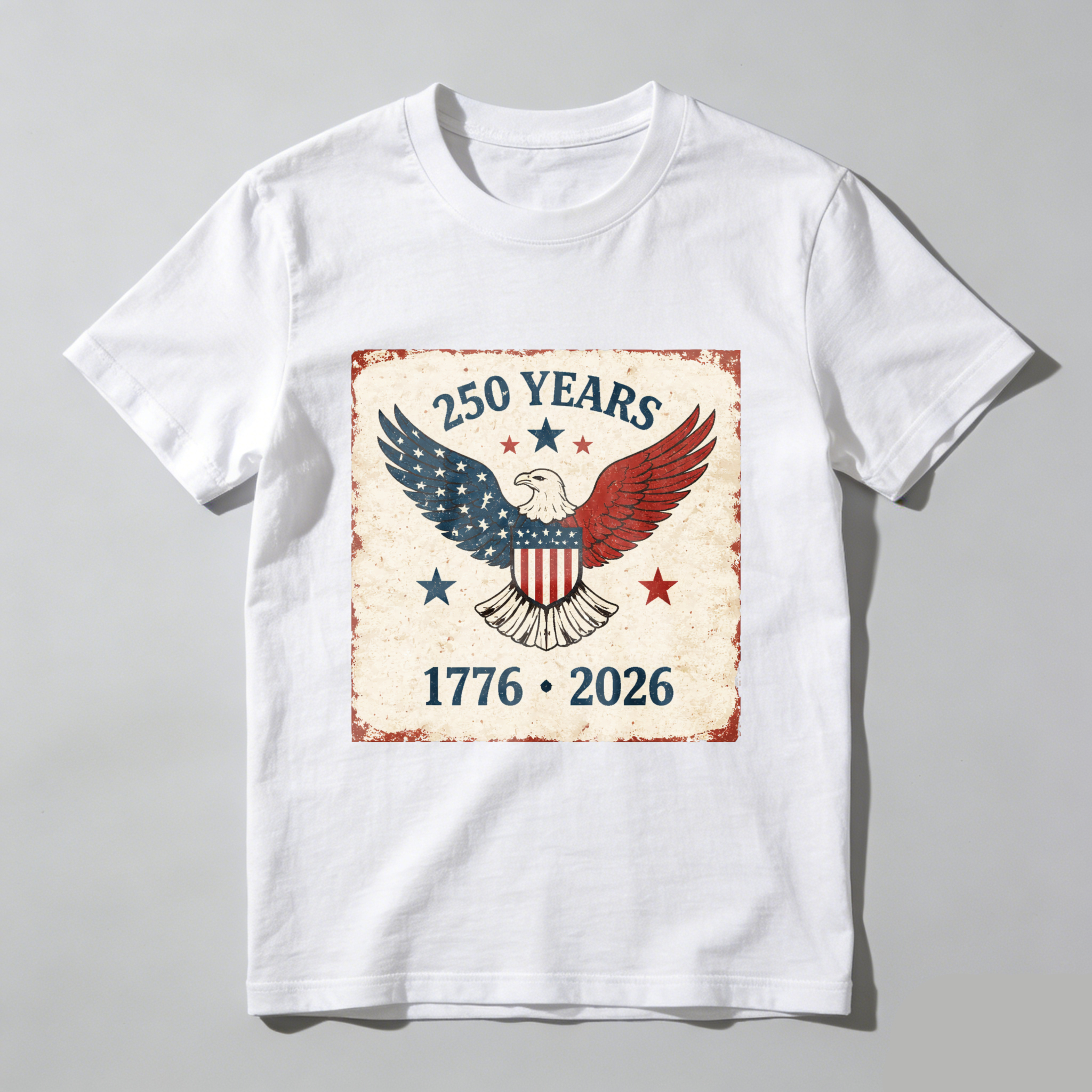 250 Years America Independence Day 1776 2026 Eagle Patriotic T Shirt