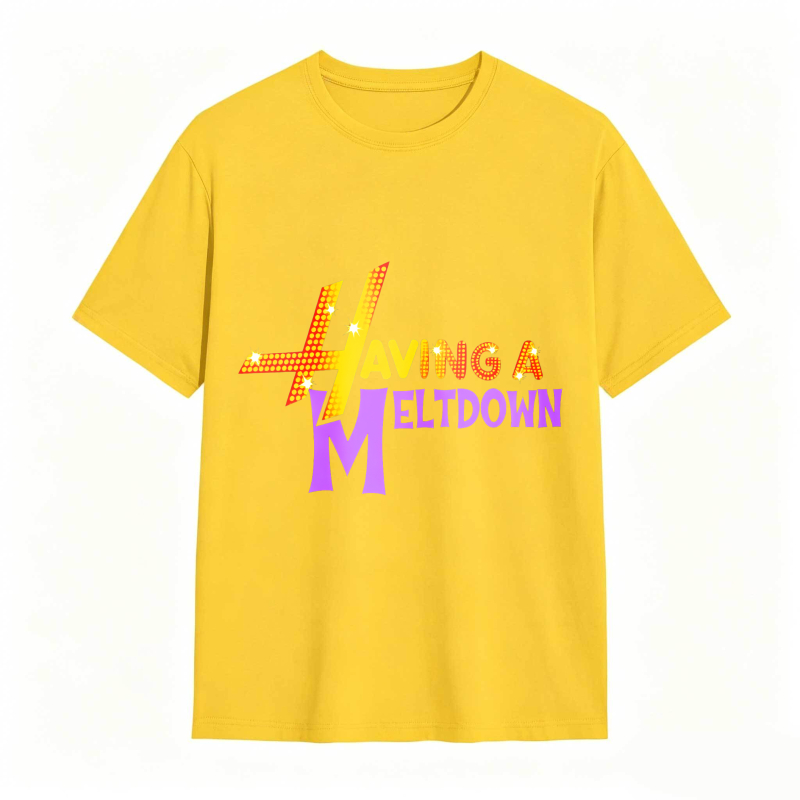 Having A Meltdown With Lightning Bolt Design Unisex Classic T-shirt