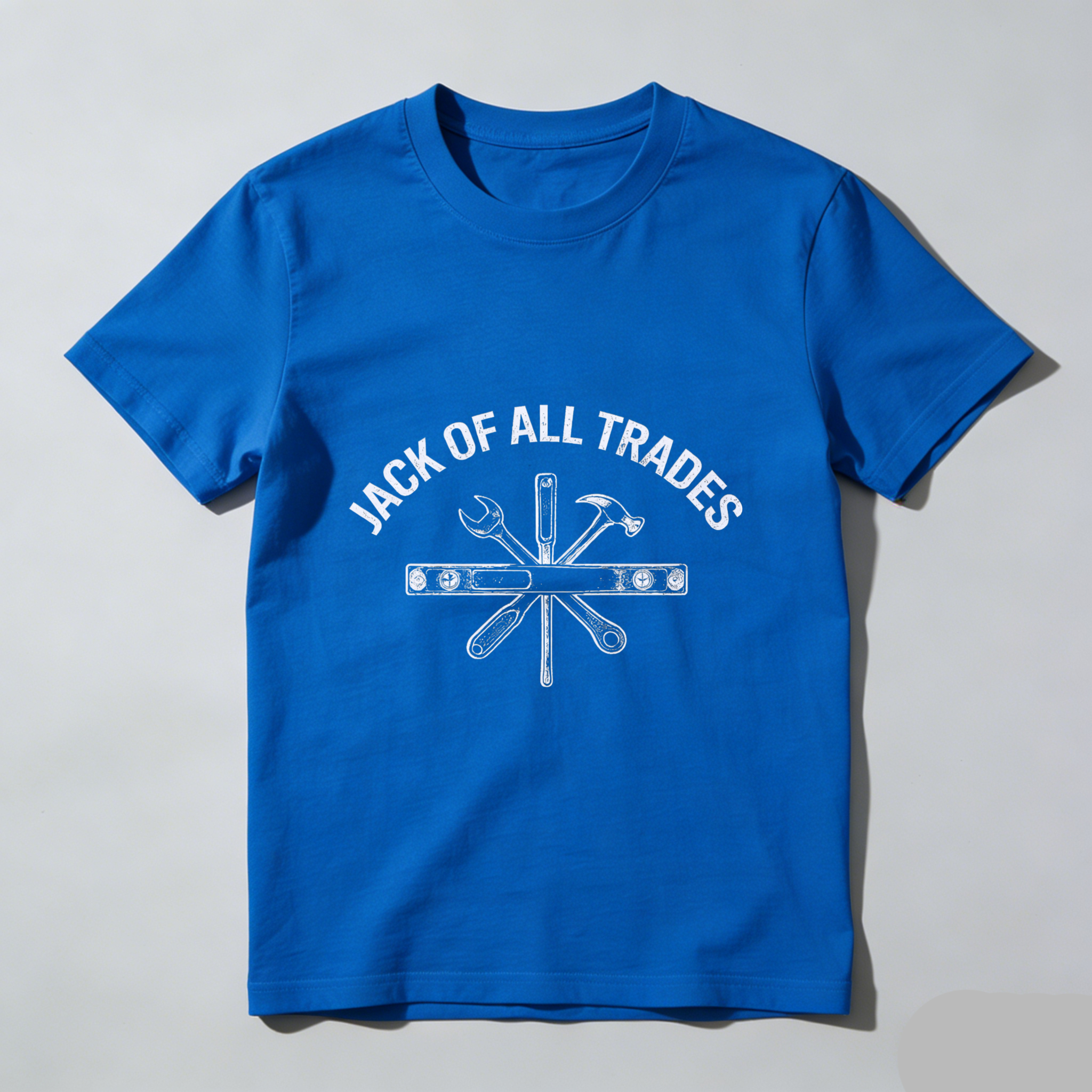 Jack Of All Trades T Shirt With Tools Graphic For Men And Women Casual Wear Workshirt Multi Skill Craftsmanship Design