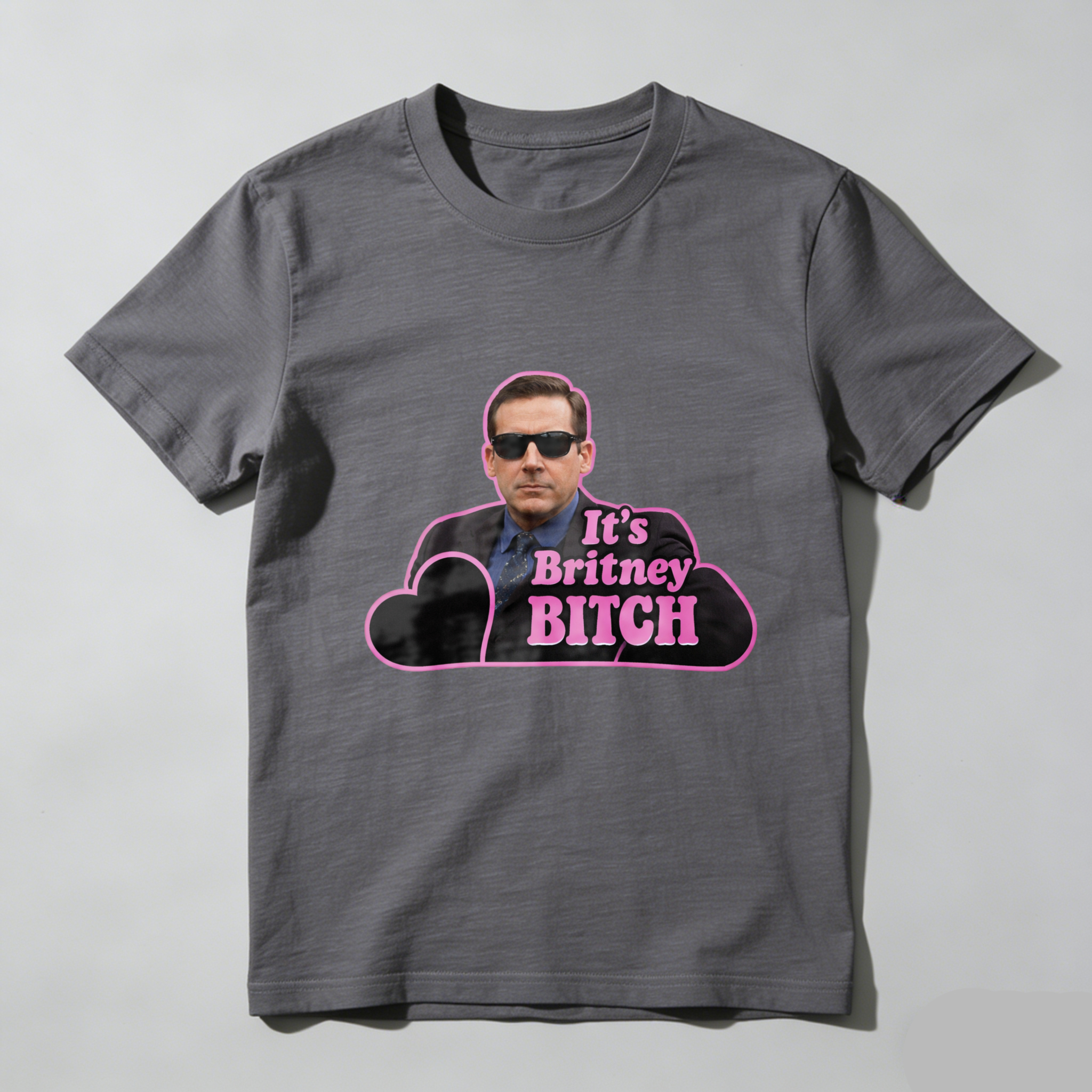 TEECURENT Its Britney Bitch Michael Scott T Shirt Funny Office Space Pop Culture Quote Men Women Unisex Black Cotton Tee Shirt