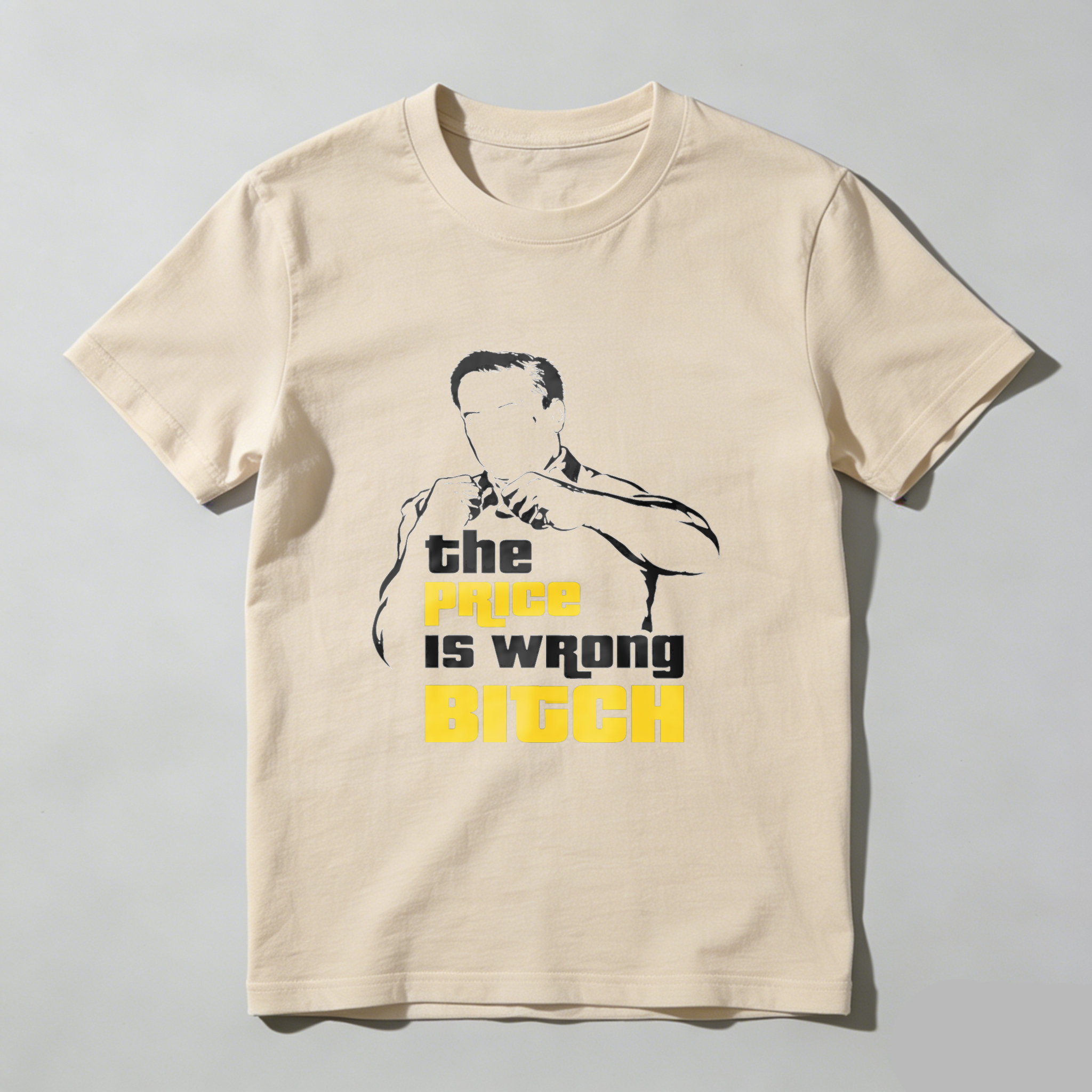 TEECURENT The Price Is Wrong Bitch T Shirt With Iconic Pose And Bold Text Design For Fans Of Classic Game Show Humor