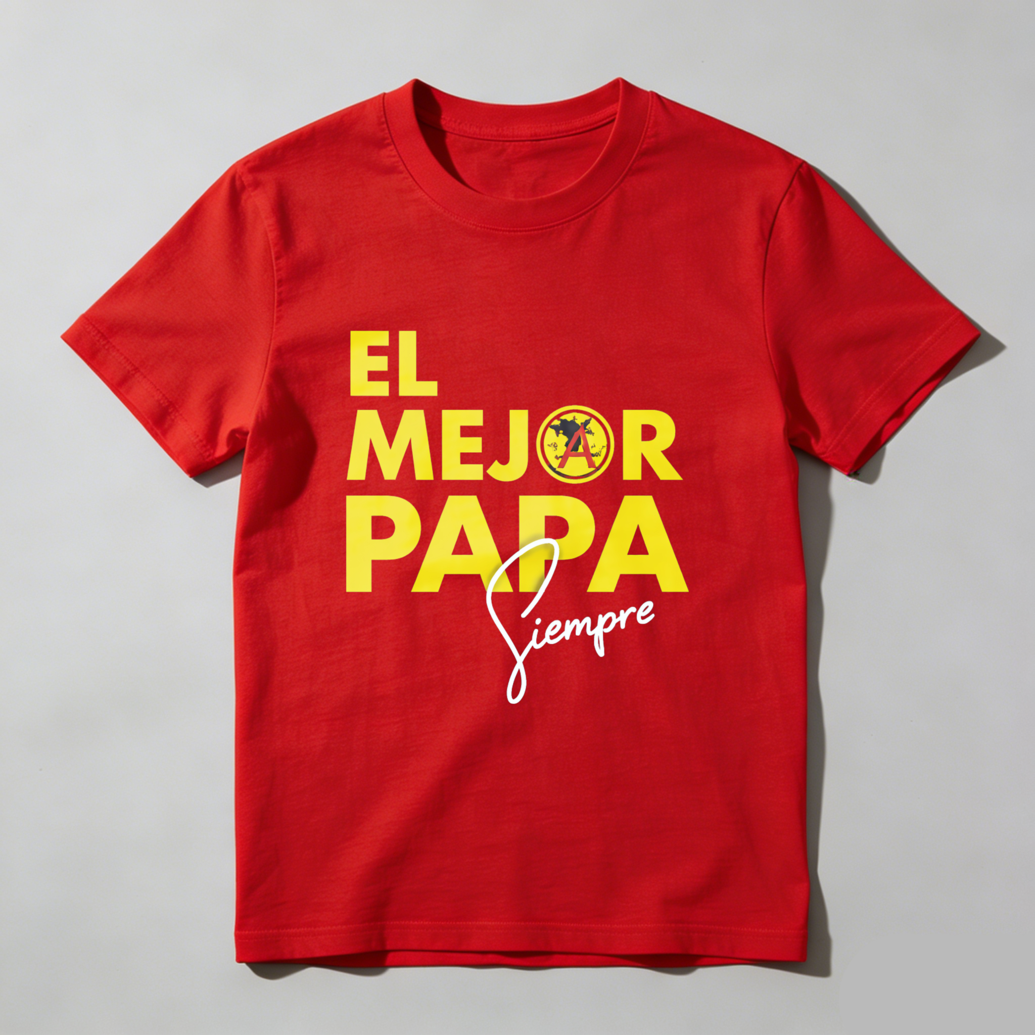 TEECURENT El Mejor Papa Siempre Mexico Flag Fatherhood T Shirt For Dad Gift
