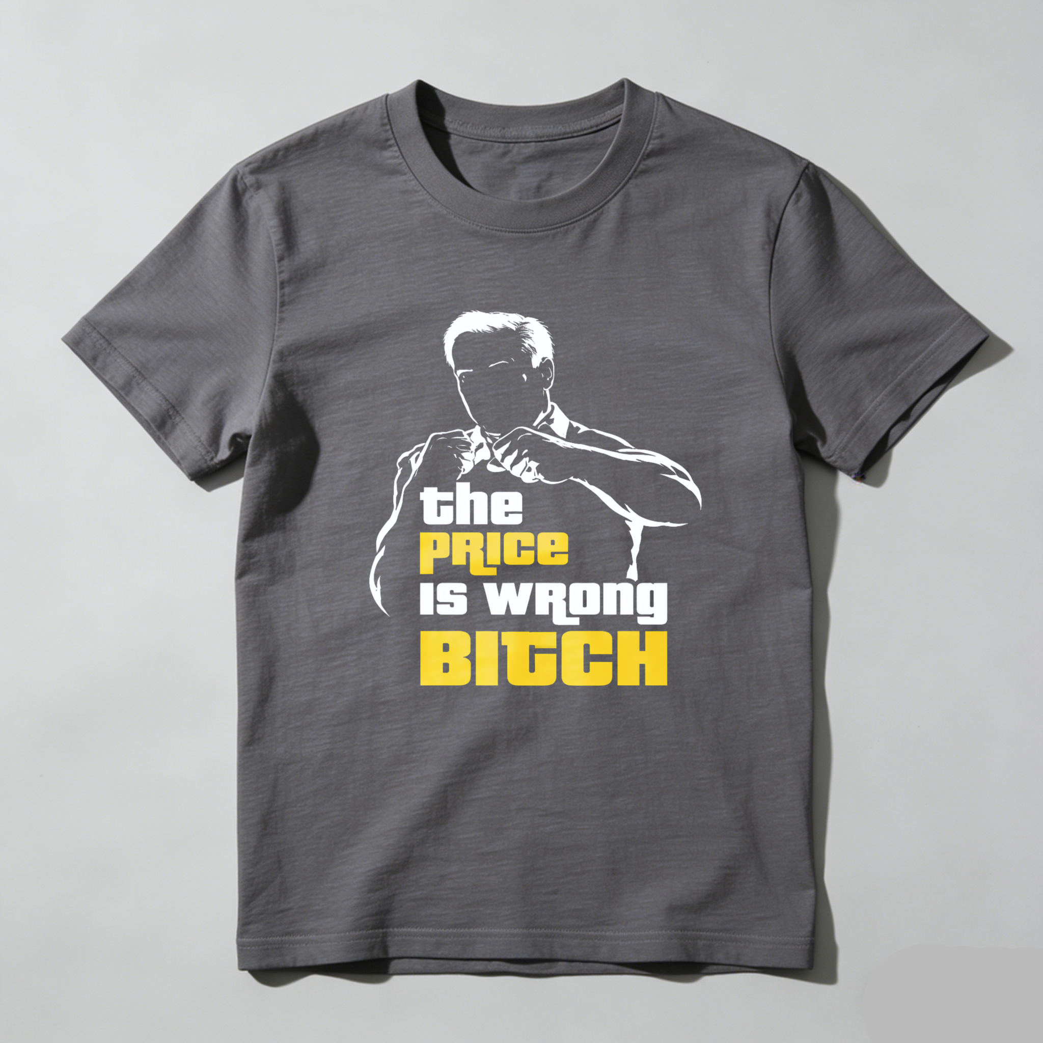 TEECURENT The Price Is Wrong Bitch T Shirt With Iconic Pose And Bold Text Design For Fans Of Classic Game Show Humor