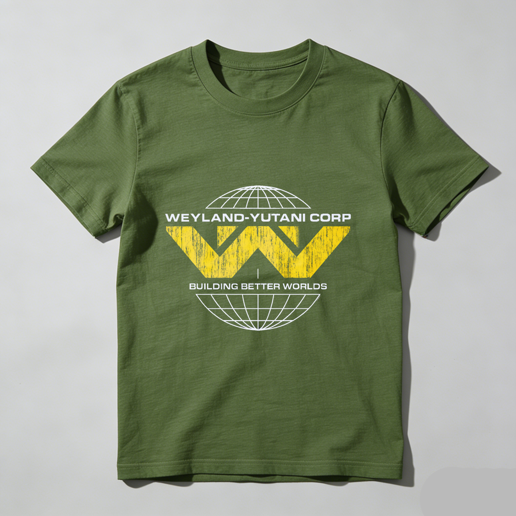 TEECURENT Weyland Yutani Corp Building Better Worlds T Shirt Alien Movie Logo Black Men Women Unisex Casual Tee Top