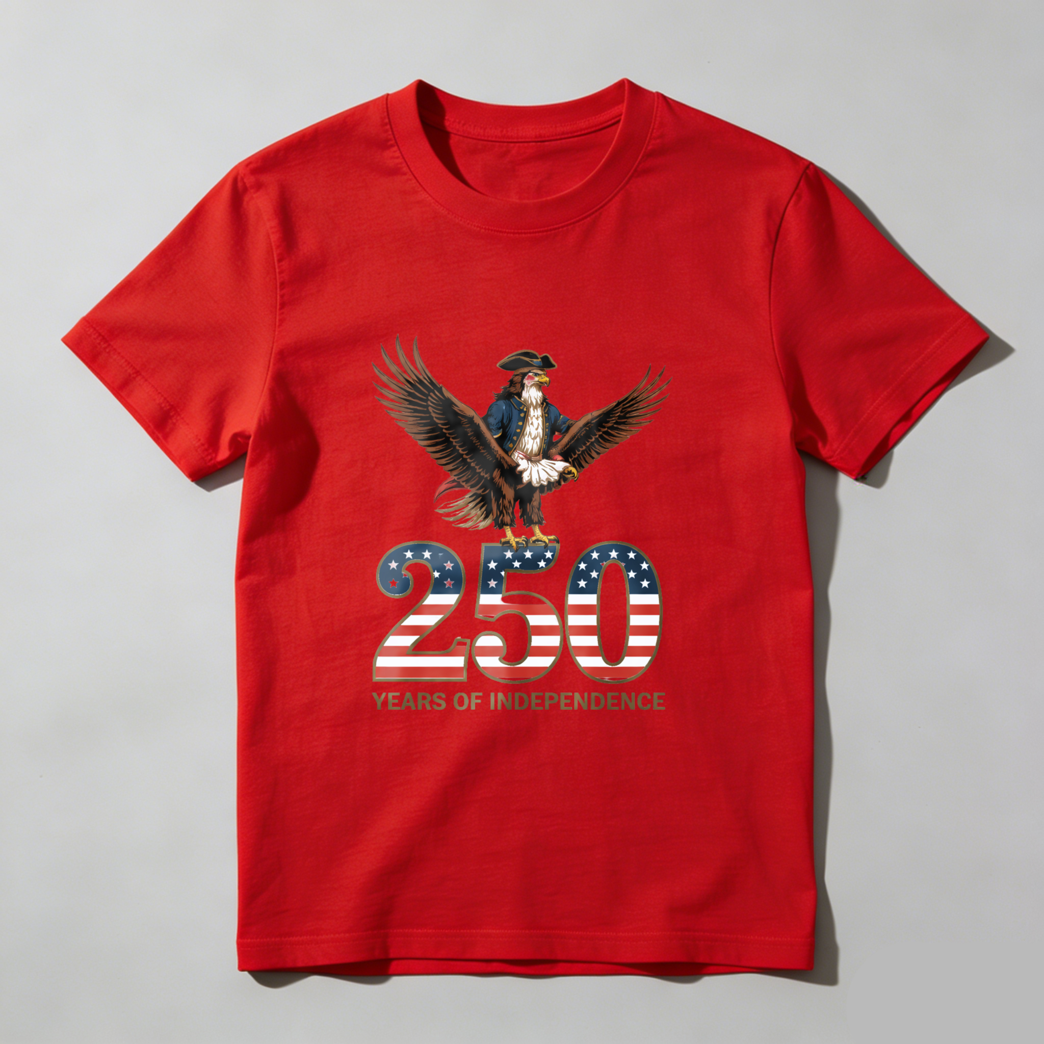250 Years Of Independence American Eagle Patriotic T-Shirt For Men And Women Celebrating Usa Independence Day 2026