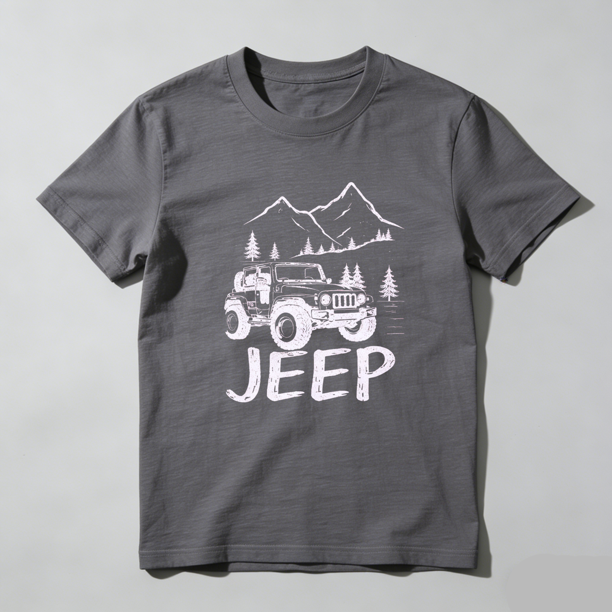 Jeep Mountain Adventure Off Road Vehicle Graphic T Shirt For Men And Women Outdoor Camping Hiking Lifestyle Apparel