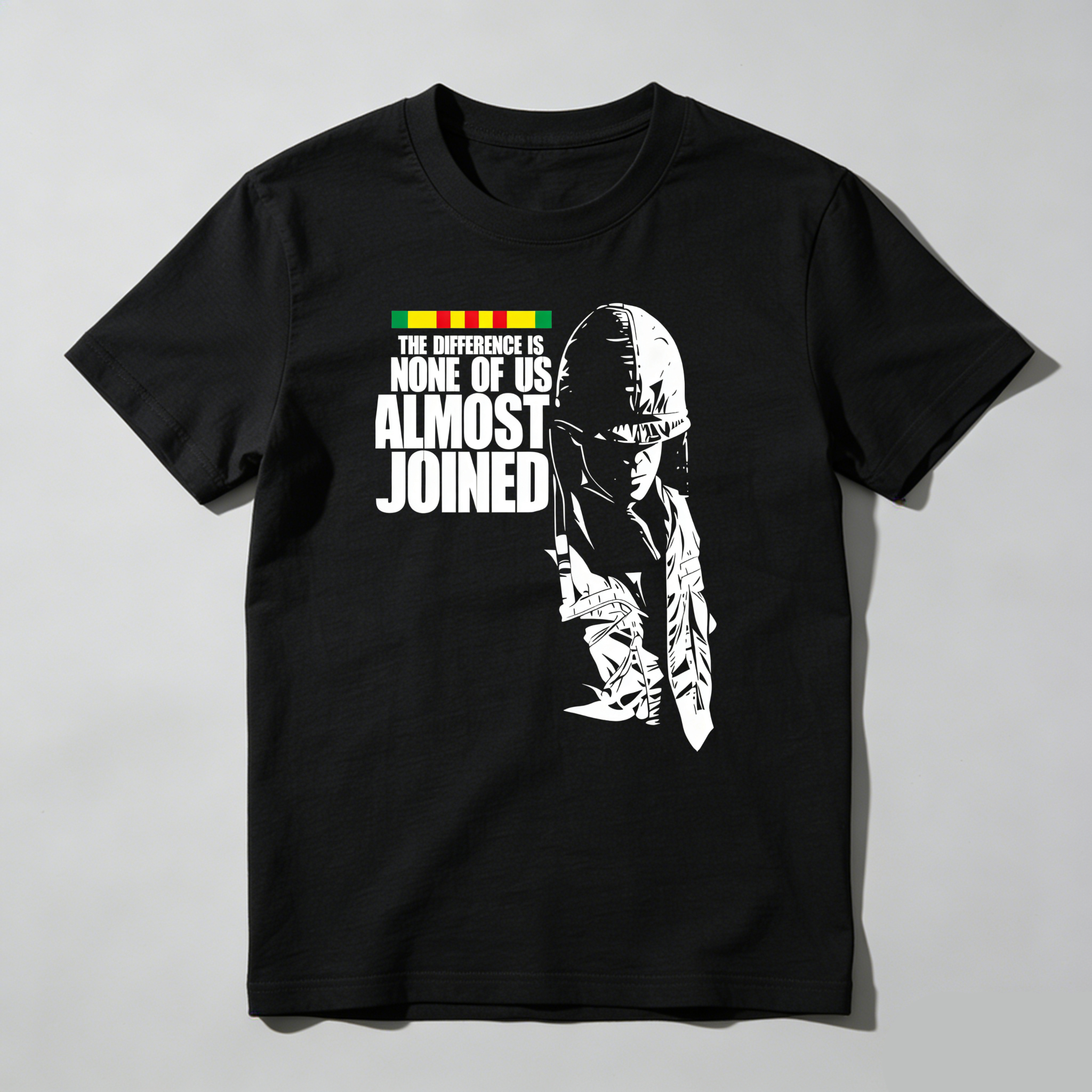 TEECURENT The Difference Is None Of Us Almost Joined Pure Cotton Short Sleeve T Shirt-TeeCurent