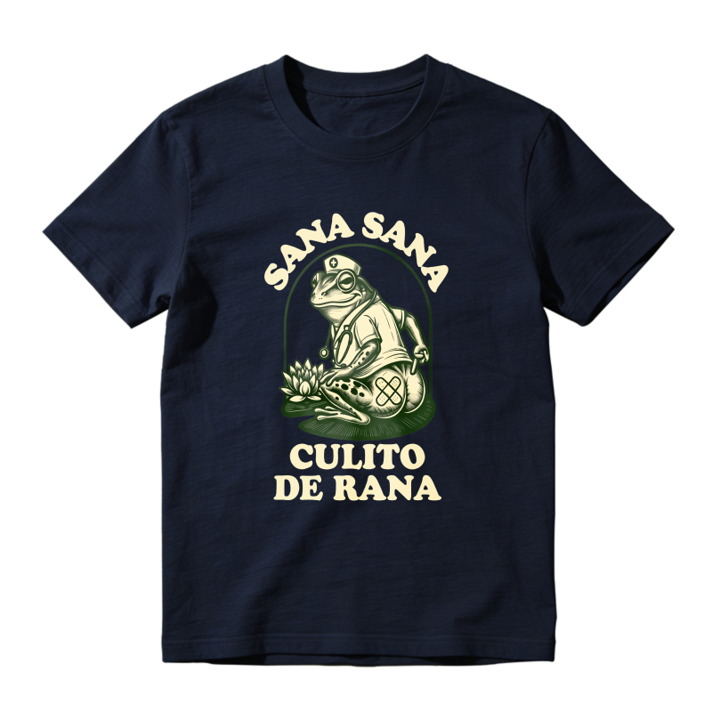 Frog With Sana Sana Culito De Rana Text Unisex Classic T-shirt