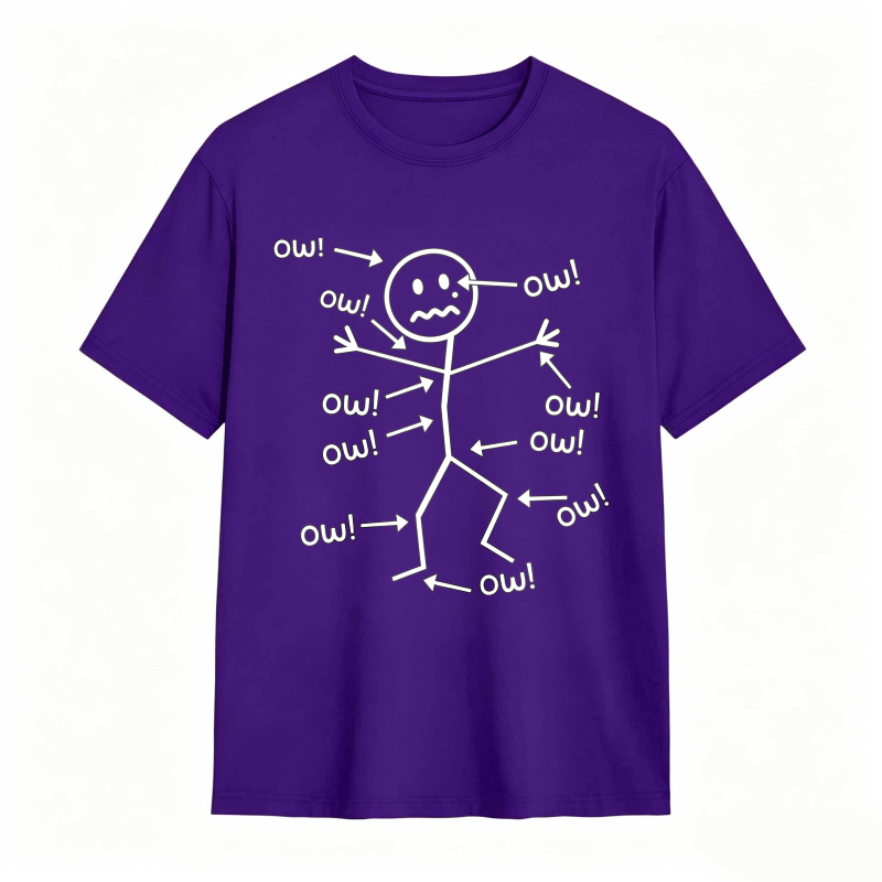 Owl Stick Figure With Arrows And Text Unisex Classic T-shirt