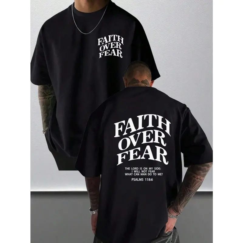 "Faith Over Fear" Bible Verse T-Shirt