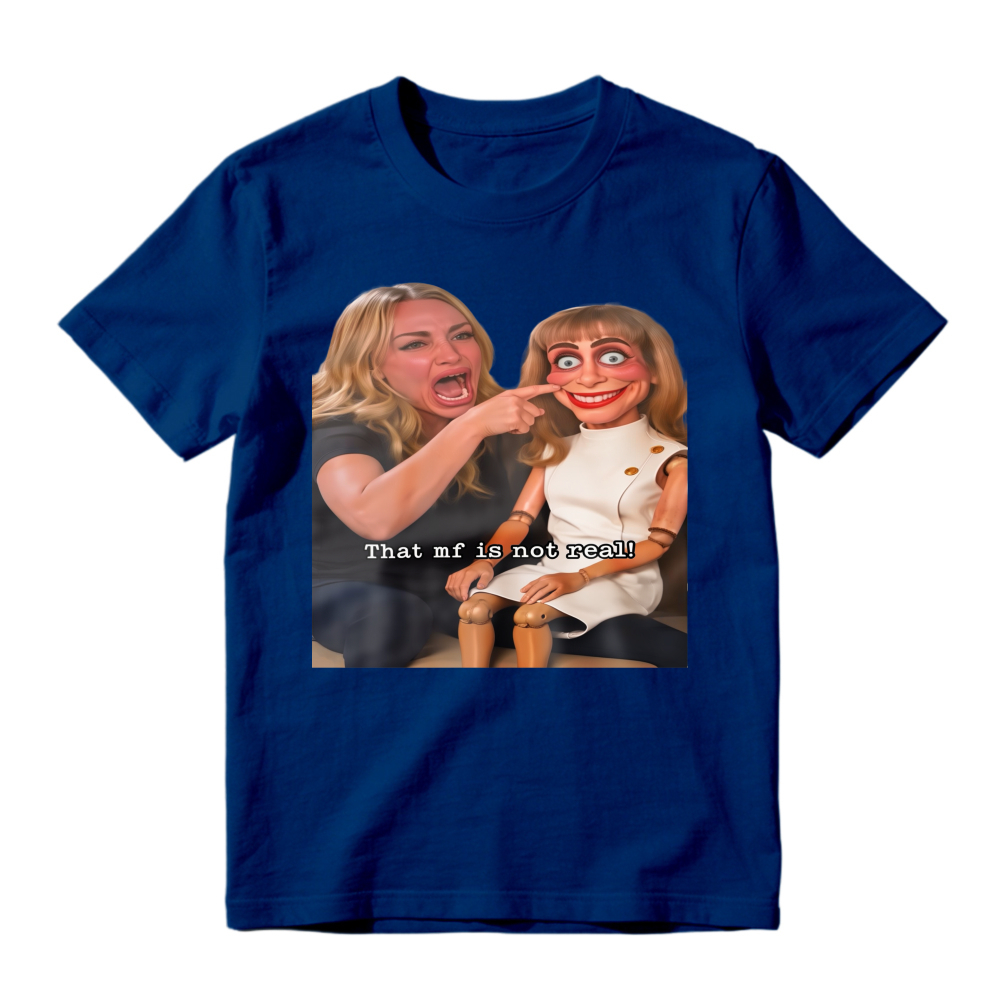 Unisex Whimsical Puppet Character Funny Graphic Casual Short Sleeve Tee