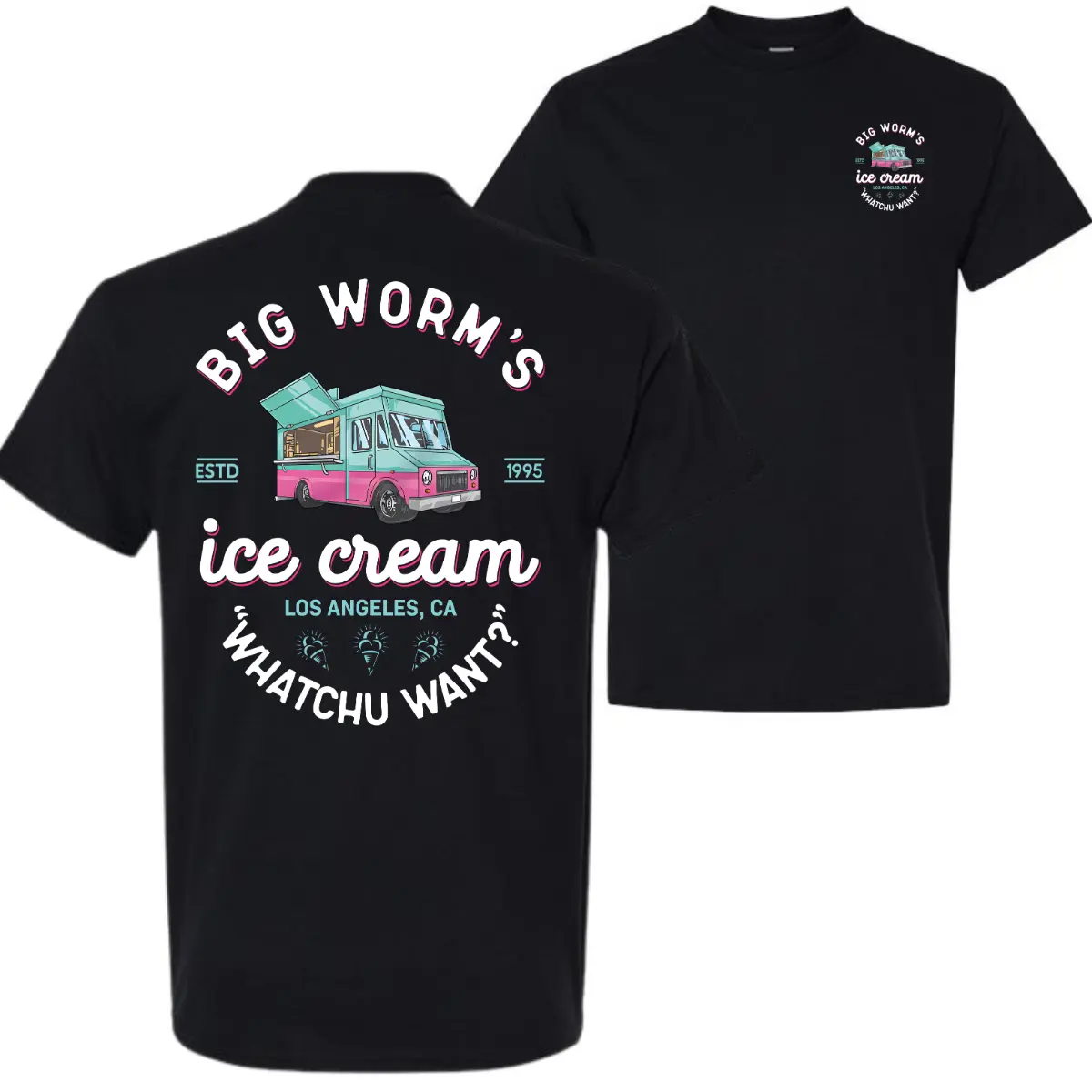 Big Worm’s Ice Cream Truck Funny Movie Inspired Graphic Tee