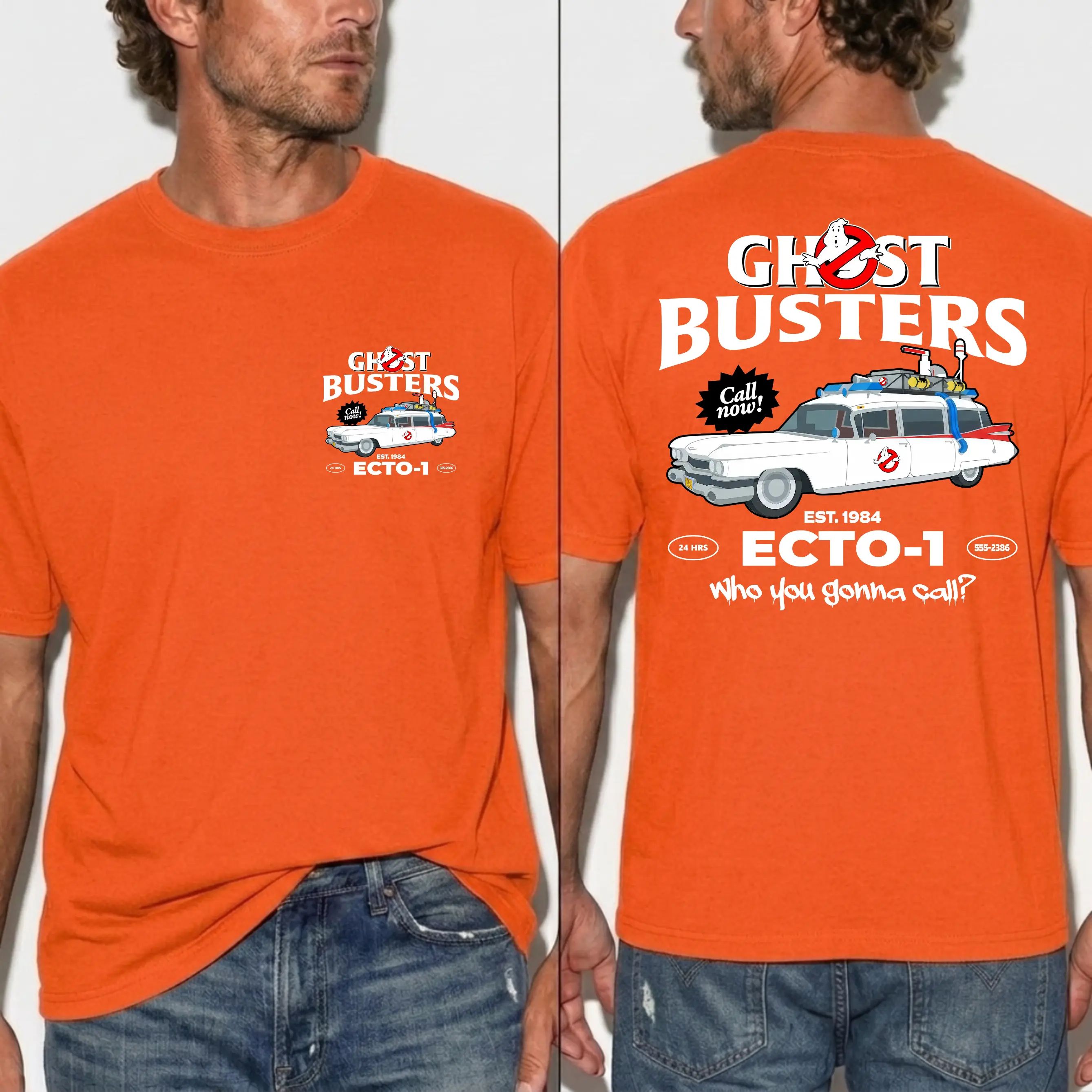 Ghost Busters ECTO-1 Vintage Halloween T-Shirt